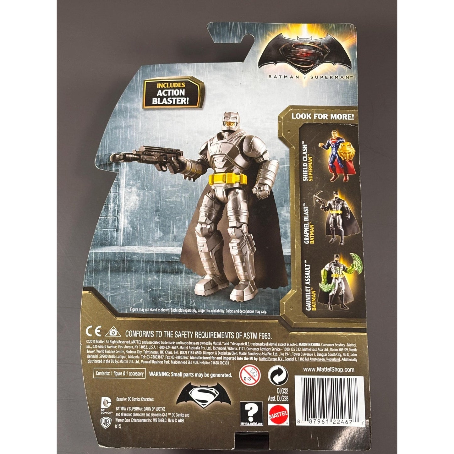 2015 Batman Vs Superman Battle Armor Batman Action Figure by Mattel New 6”