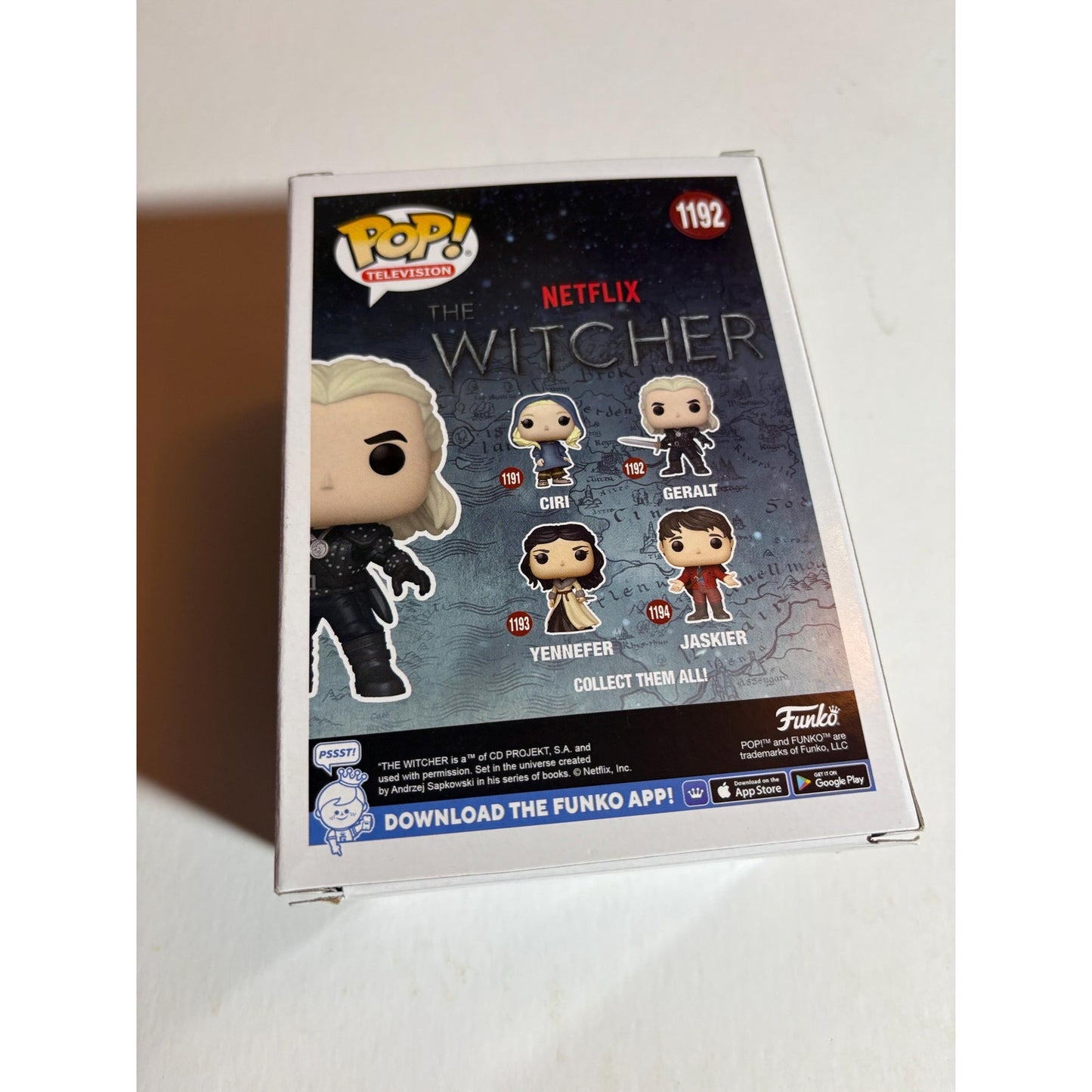 POP! Funko Vinyl Figure New in Box TV Netflix #1192 The Witcher