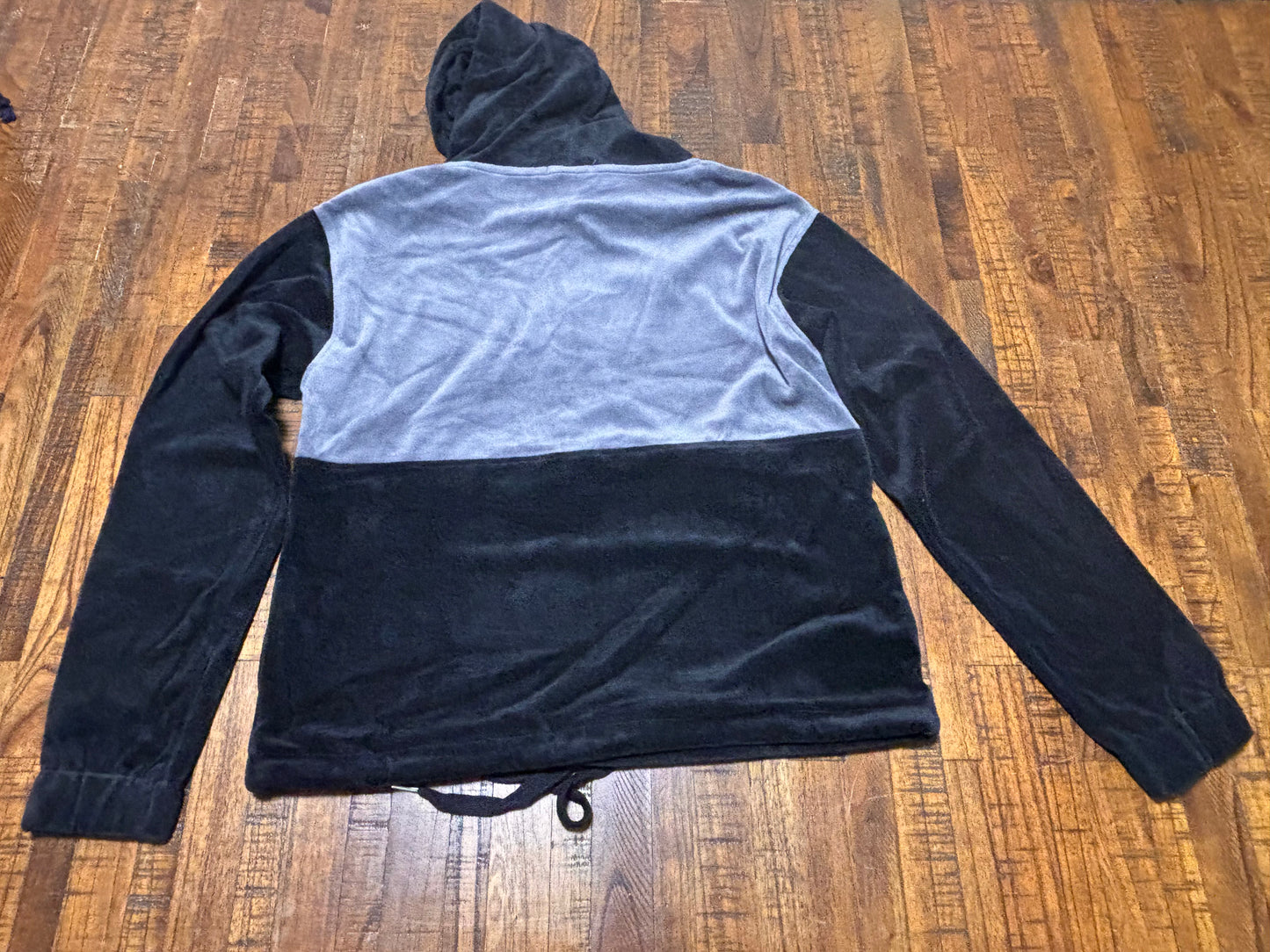 Houston Rockets Mitchell & Ness NBA Retro Hardwood Classic HWC Valvet Velour Split Team Logo 1/2 Half Zipper Long Sleeve Hooded Hood Pullover Soft Sweat Shirt Black Women’s Small S New NWOT