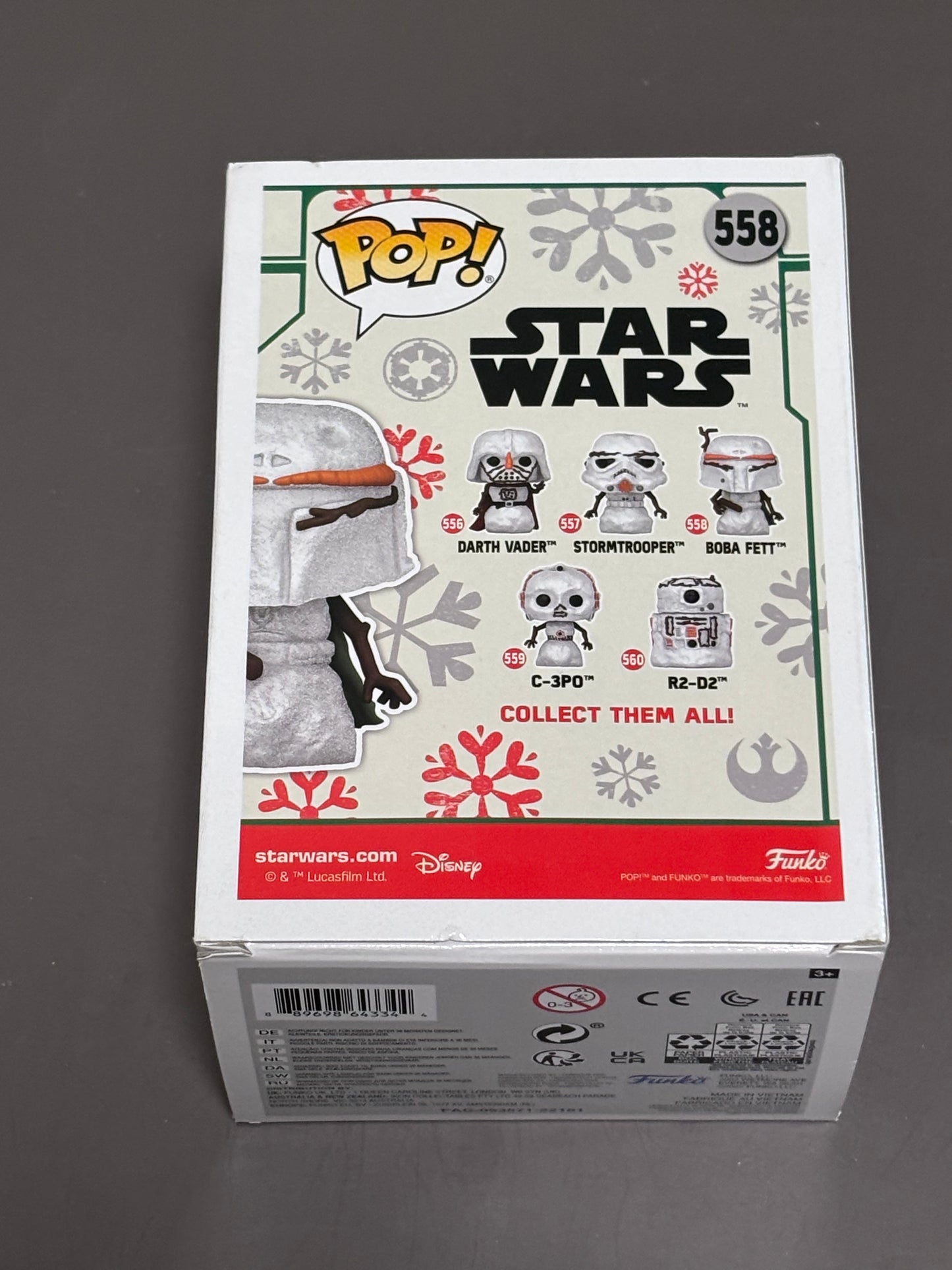 Funko Pop! Vinyl: Star Wars - Boba Fett #558 Christmas Snowman