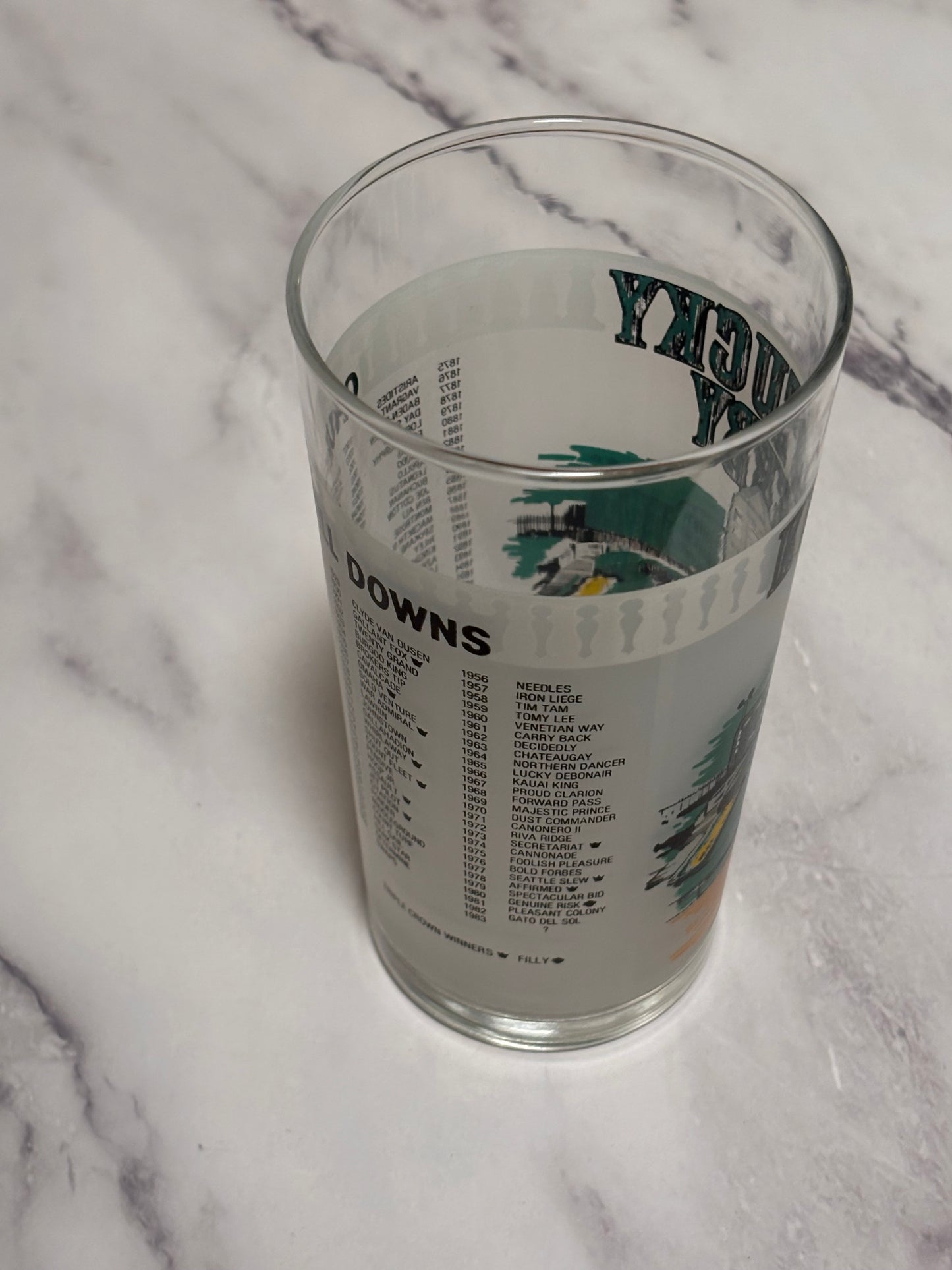 1983 Kentucky Derby Official 109th Churchill Downs Vintage Julep Glass Louisville
