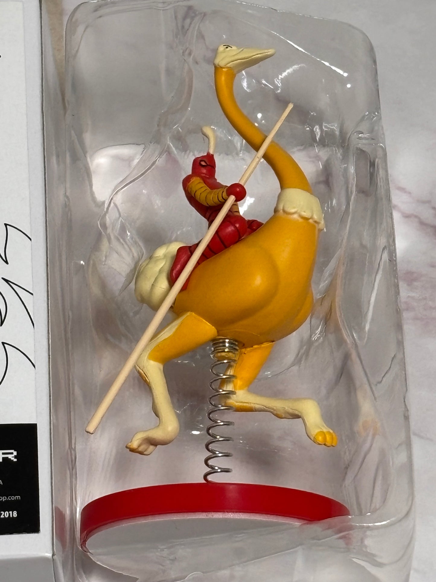 Midway Classic Arcade Joust Ostrich Rider Spring-loaded Bobble 5" Figure New
