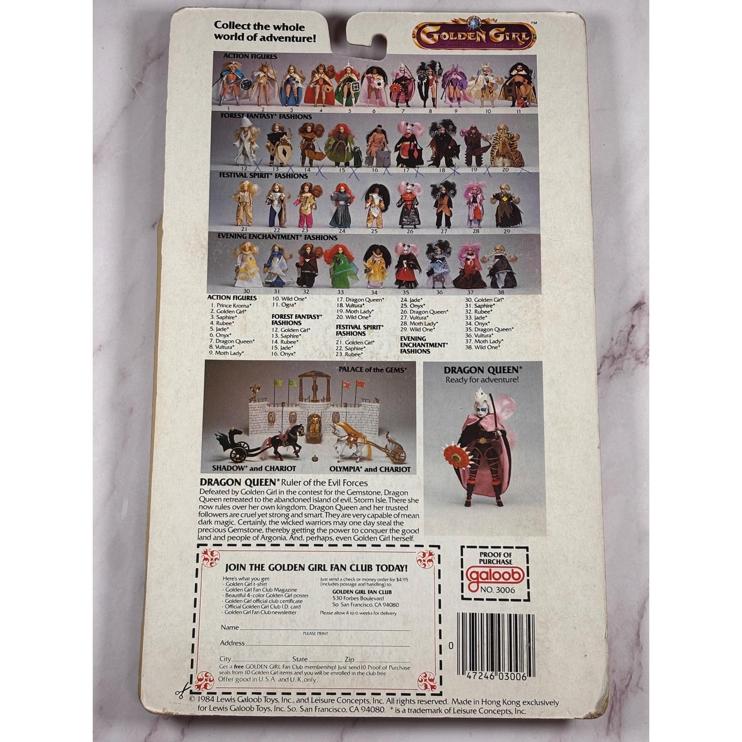 Vintage 1984 GALOOB Golden Girls Adventure Fashion Forest Fantasy Outfits New