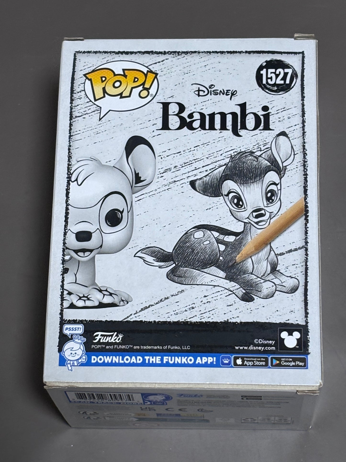 2024 Funko Sketched Pop Disney Bambi Vinyl Figure #1527
