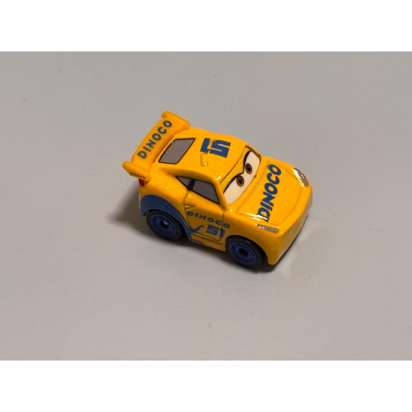 Disney Pixar Cars Mini Racers Diecast 1:87 Mattel Dinoco Cruz Ramirez #11 Yellow