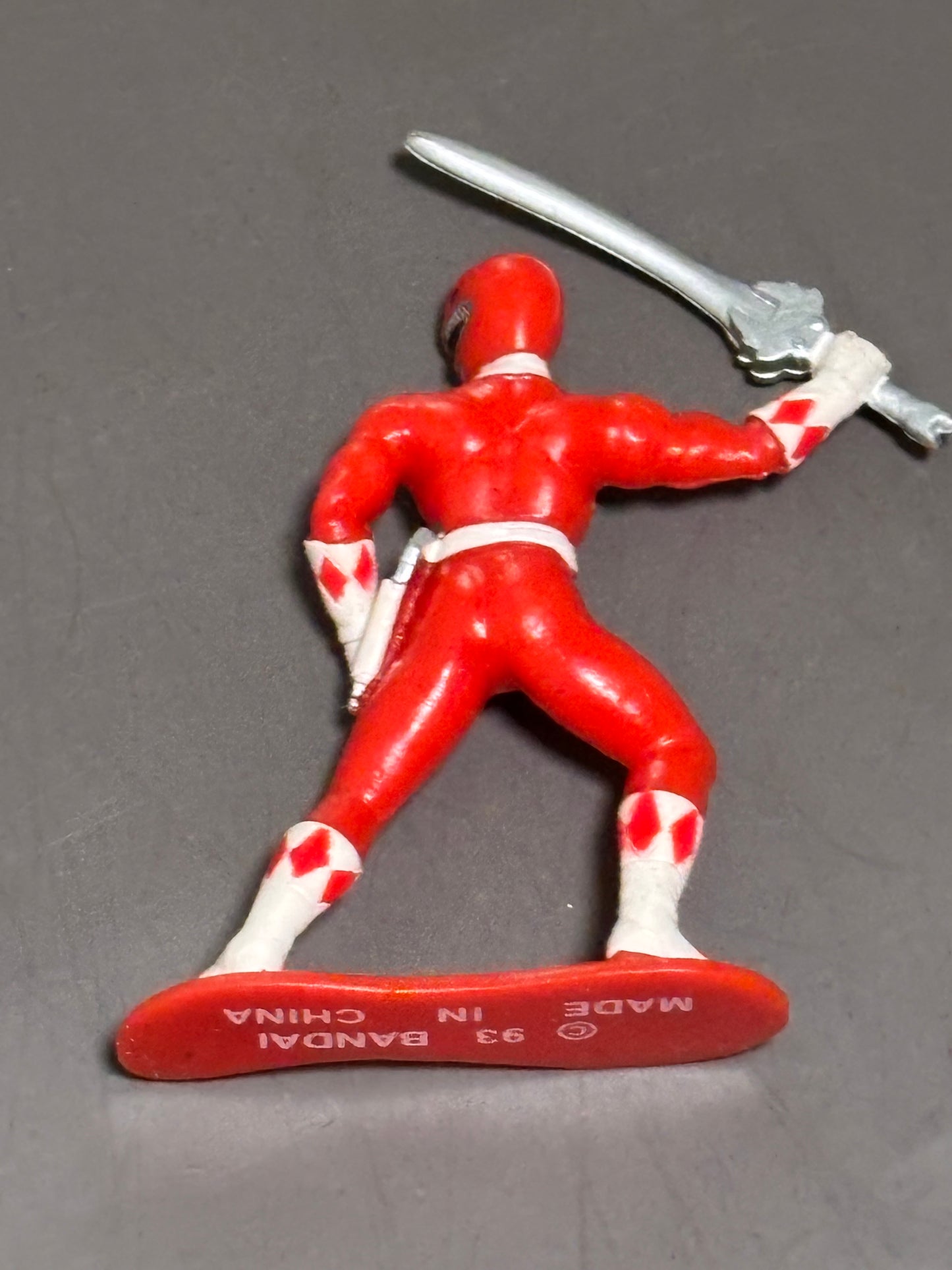 Bandai 1993 Mighty Morphin Power Rangers Red Ranger Figurine Plastic Vintage