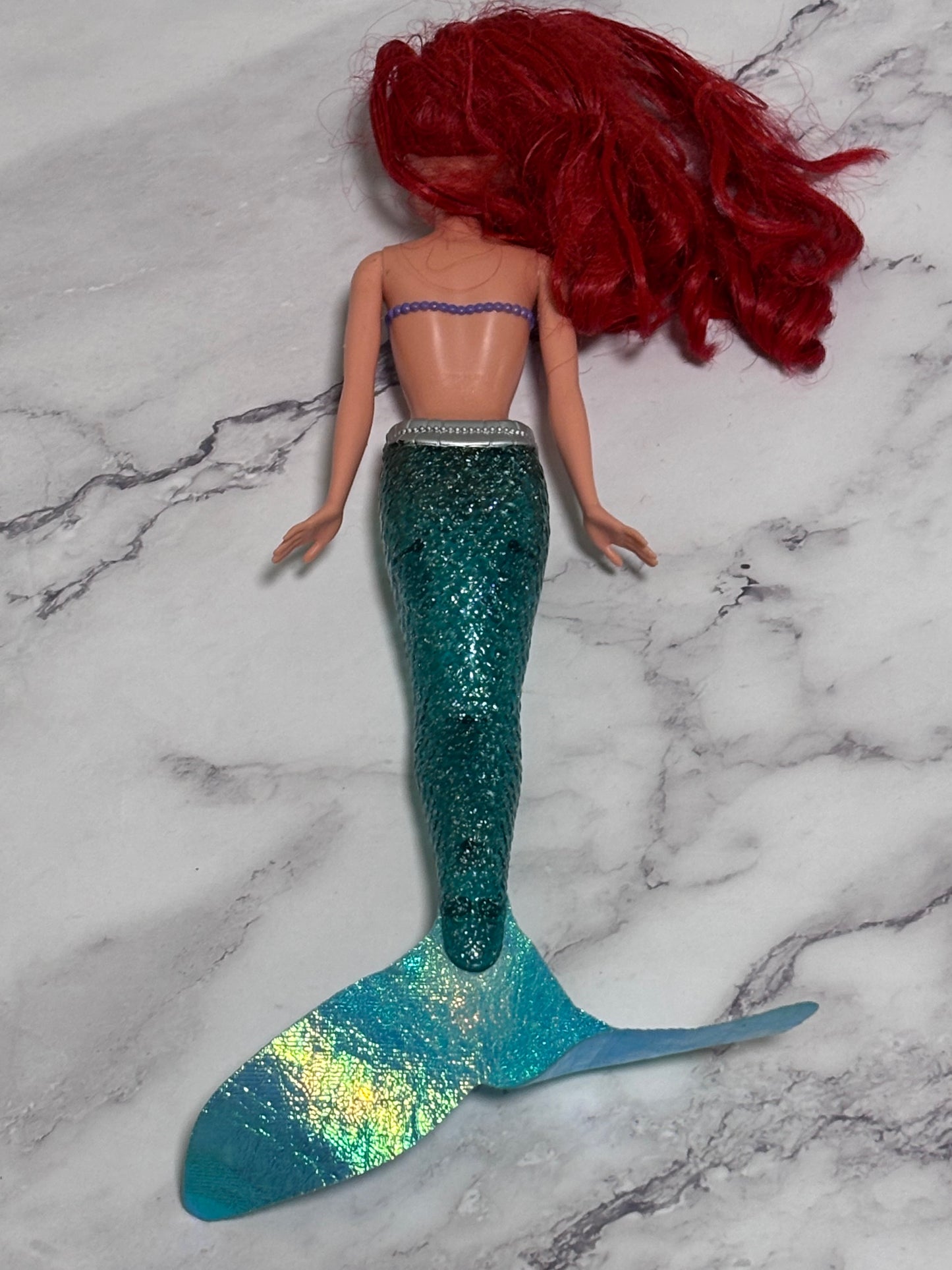Disney Mattel Barbie Doll The Little Mermaid Ariel Tail Swimsuit 2010 12”