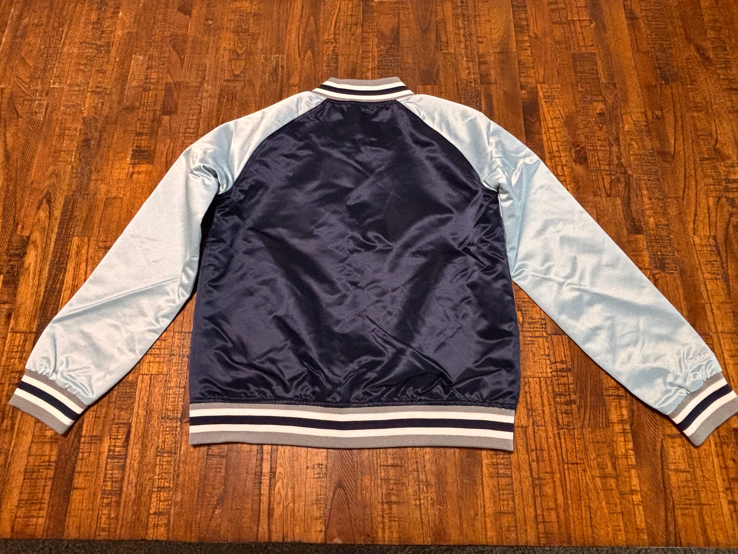 Mitchell & Ness MLS Soccer Sporting Kansas City Argyle Collection Full-Snap VarsityThrowback Navy Light Blue Jacket Wind Breaker Women’s Medium M New NWOT