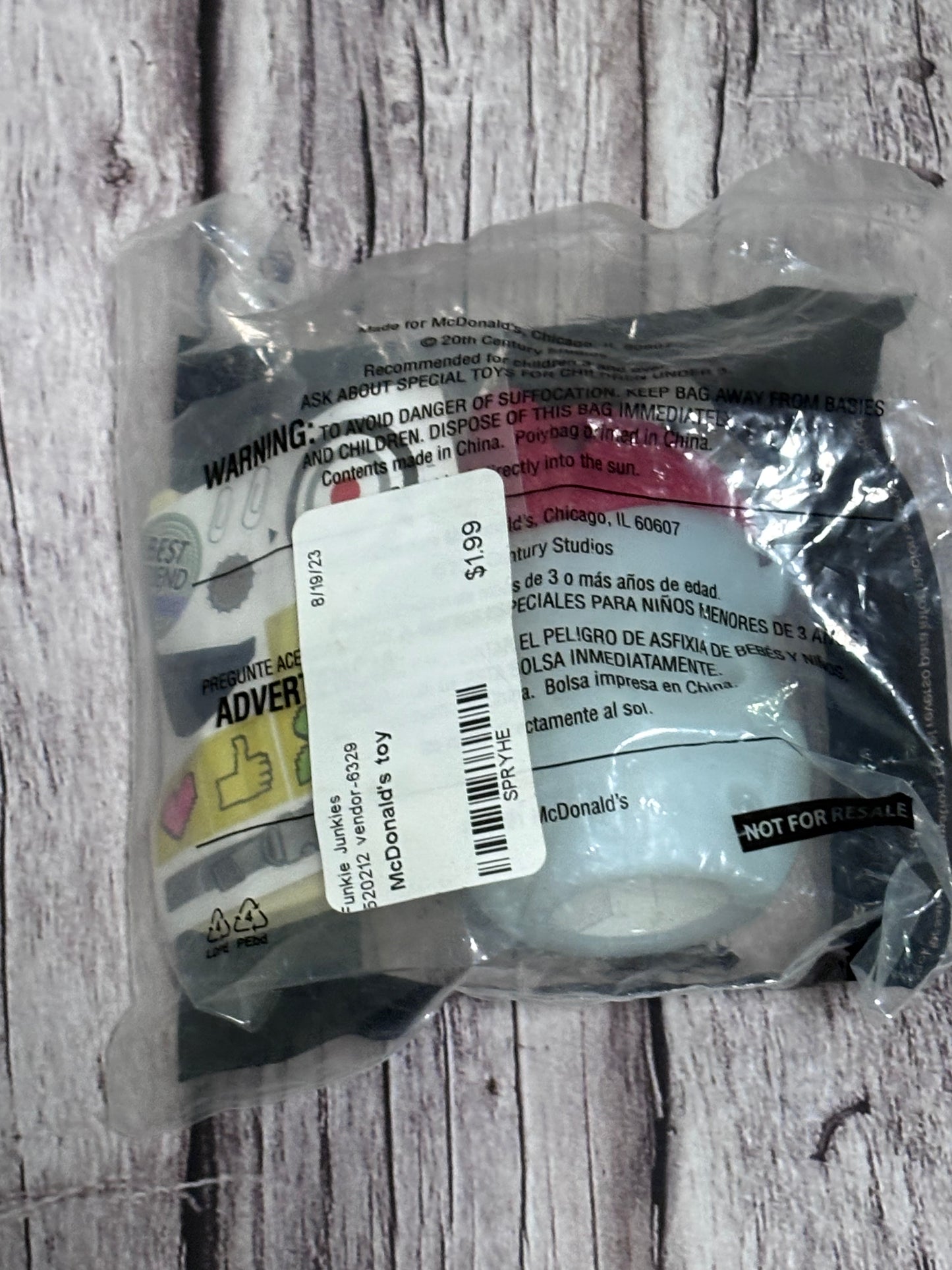 Ron's Gone Wrong McDonald's Happy Meal Toy Ron B*Bot #1 New