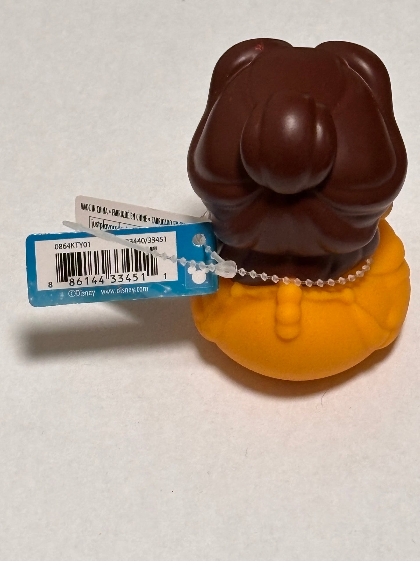 Disney Pixar Just Play 2024 Rubber Duck Duckie 3” Plastic Bath Toy Cruise Jeep Beauty and The Beast Belle New NWT