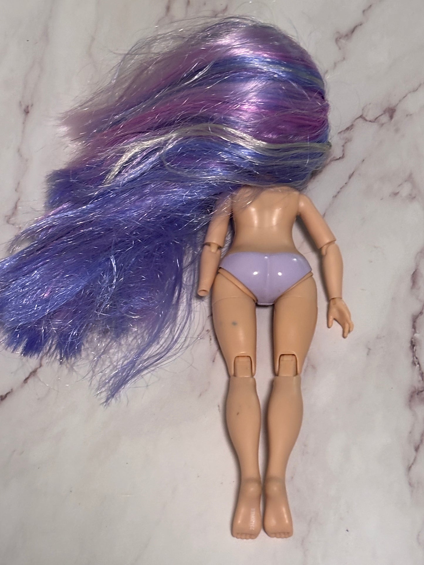 Rainbow High Junior Violet Willow 9" Nude Articulated Fashion Doll Purple Hair