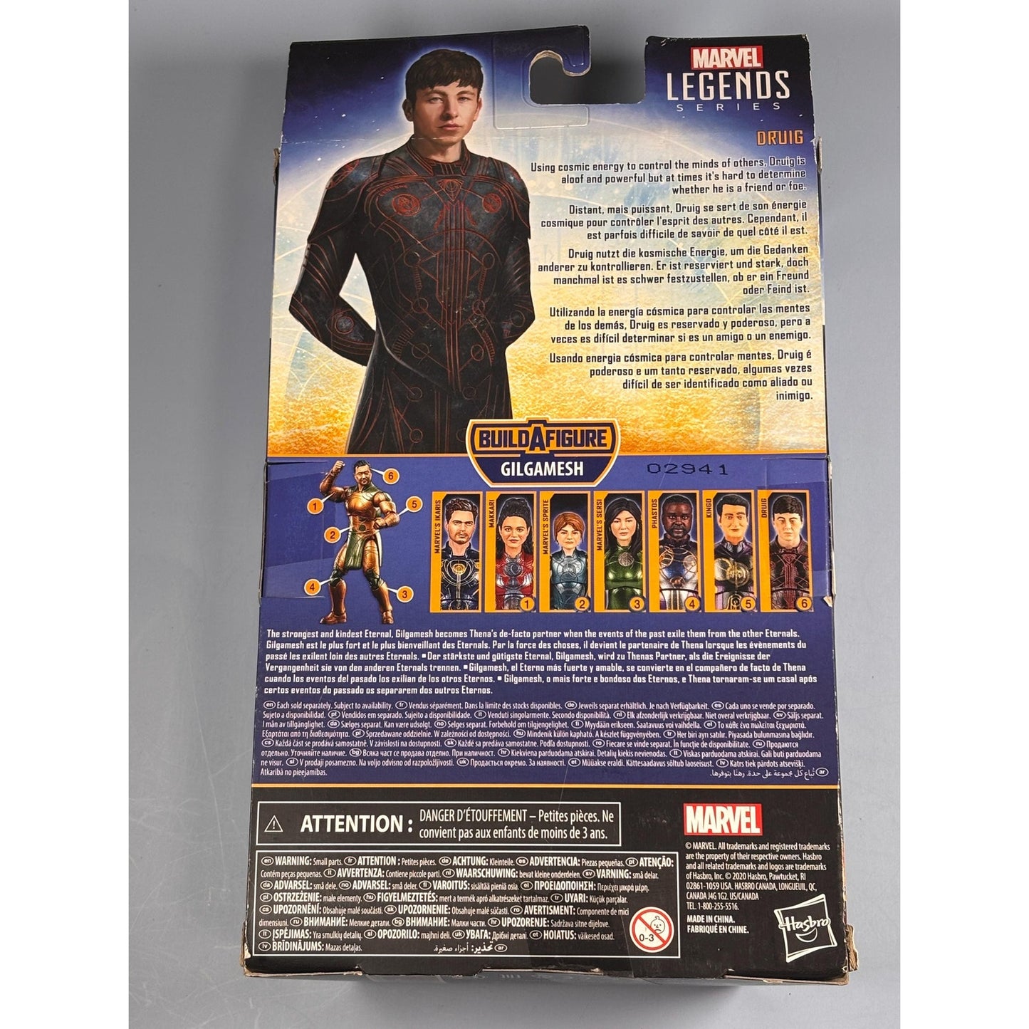 Marvel Hasbro Legends Series The Eternals 6-Inch Action Figure Toy Druig BAF New