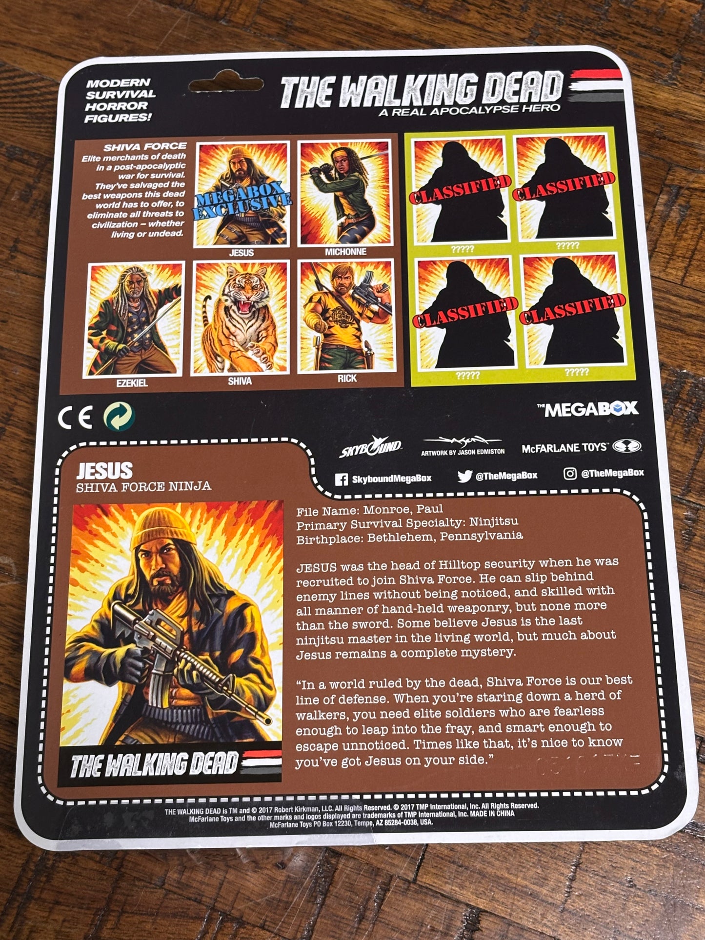McFarlane Toys AMC The Walking Dead Jesus Shiva Force Ninja Skybound Exclusive Action Figure New