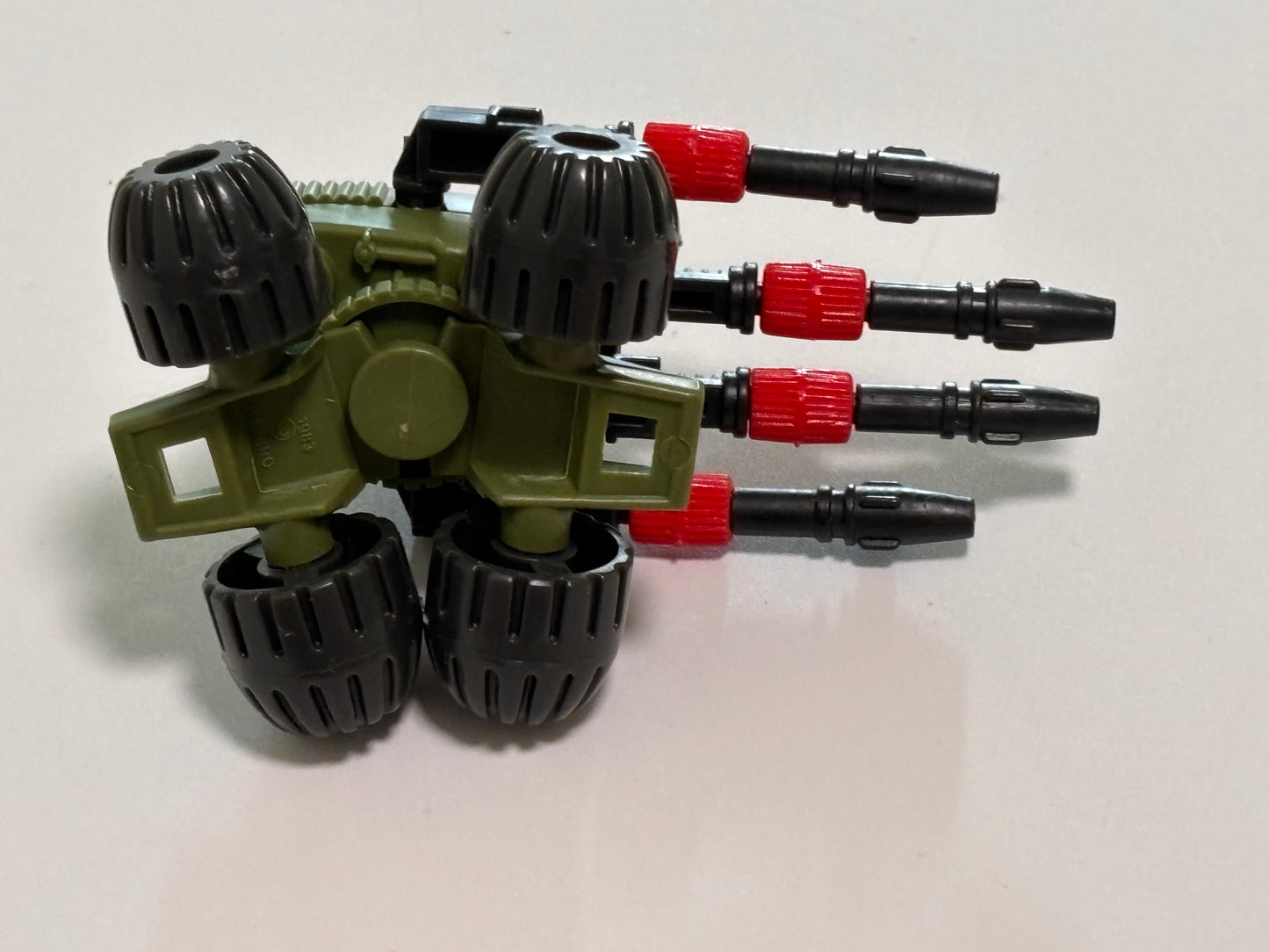 GI Joe Vehicle PAC RAT Machine Gun Dark Green Mail Away Vintage Vehicle 1983