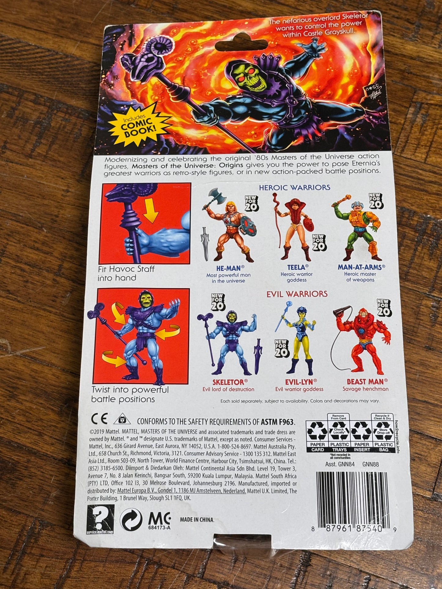 Mattel Masters of the Universe Origins Skeletor MOTU 5.5” Action Figure New