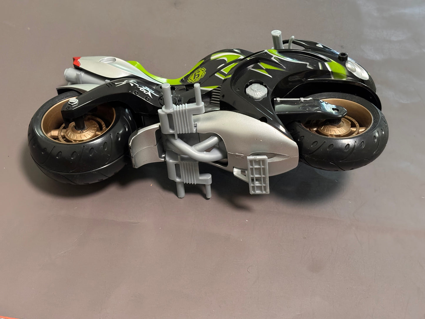 2005 GI JOE Sigma 6 Ninja Hovercycle Motorcycle Hasbro Action Figure Green
