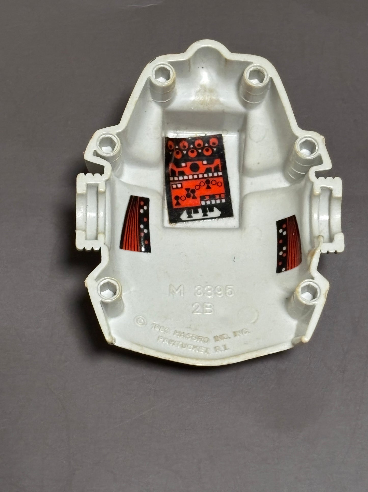 GI Joe Cobra Snake Battle Armor Vintage 1983 Back Plate Gray Accessory Part Only