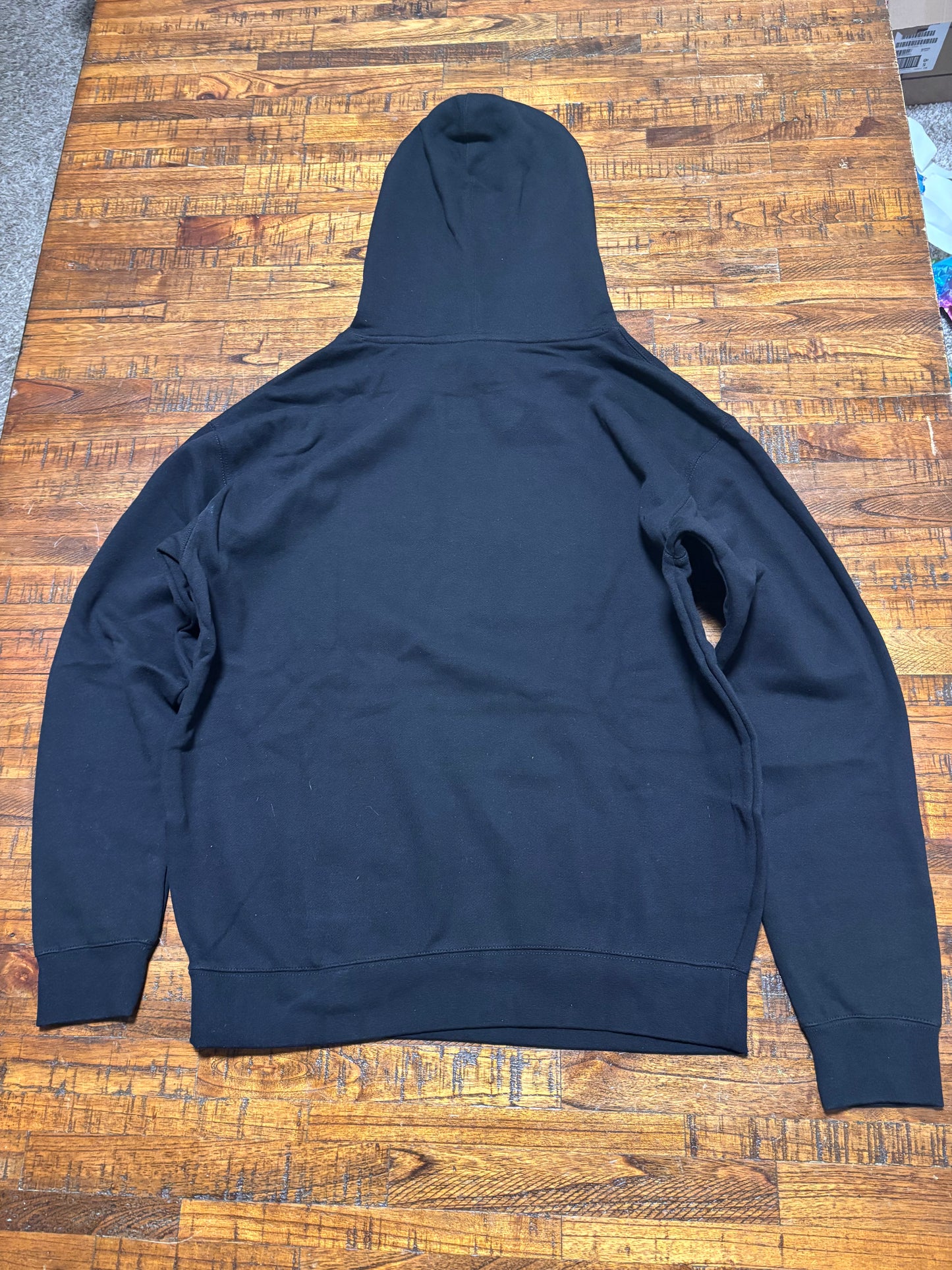 Mitchell & Ness Branded Sports Worker Logo Pullover Sweat Shirt Hoodie Hooded Long Sleeve Tee T Shirt Black Men’s Large L New NWT