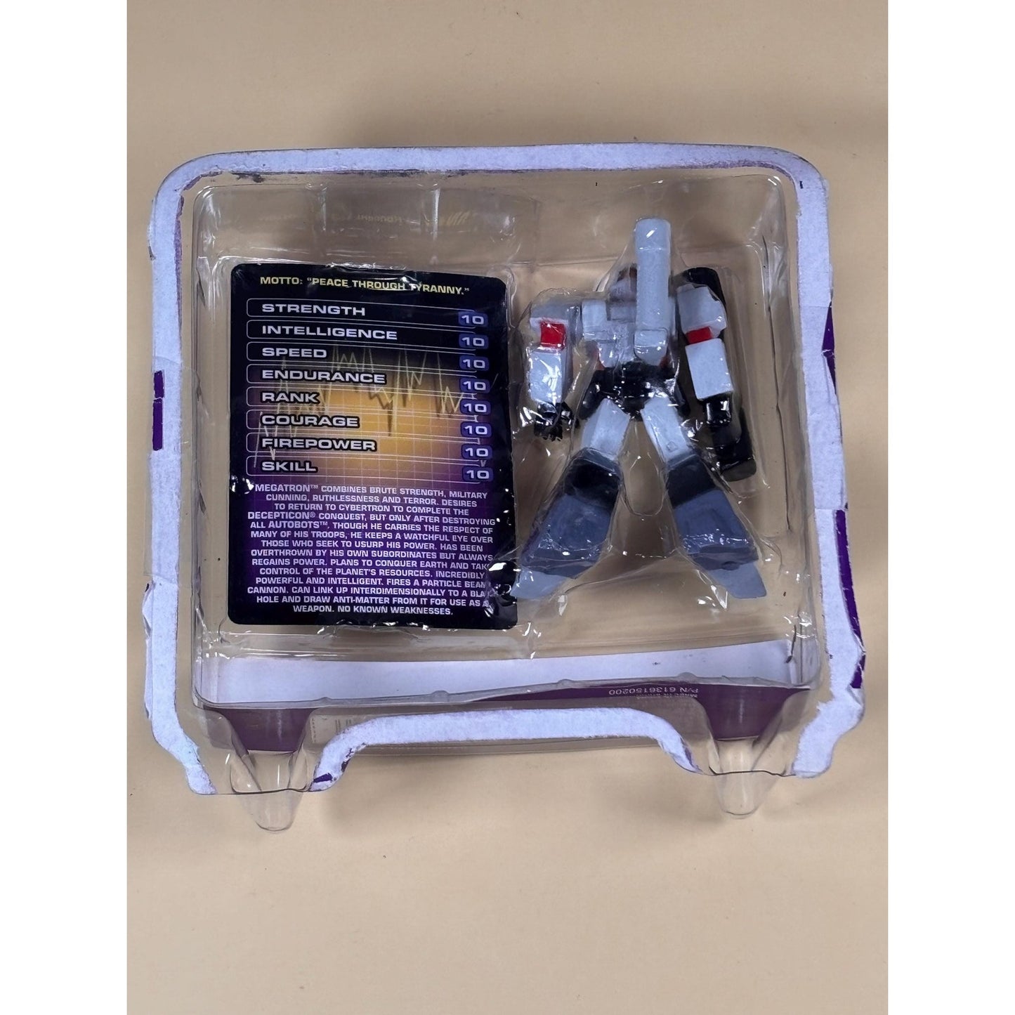Megatron Transformers HOC Heroes of Cybertron Decepticon Action Figure NEW 2001