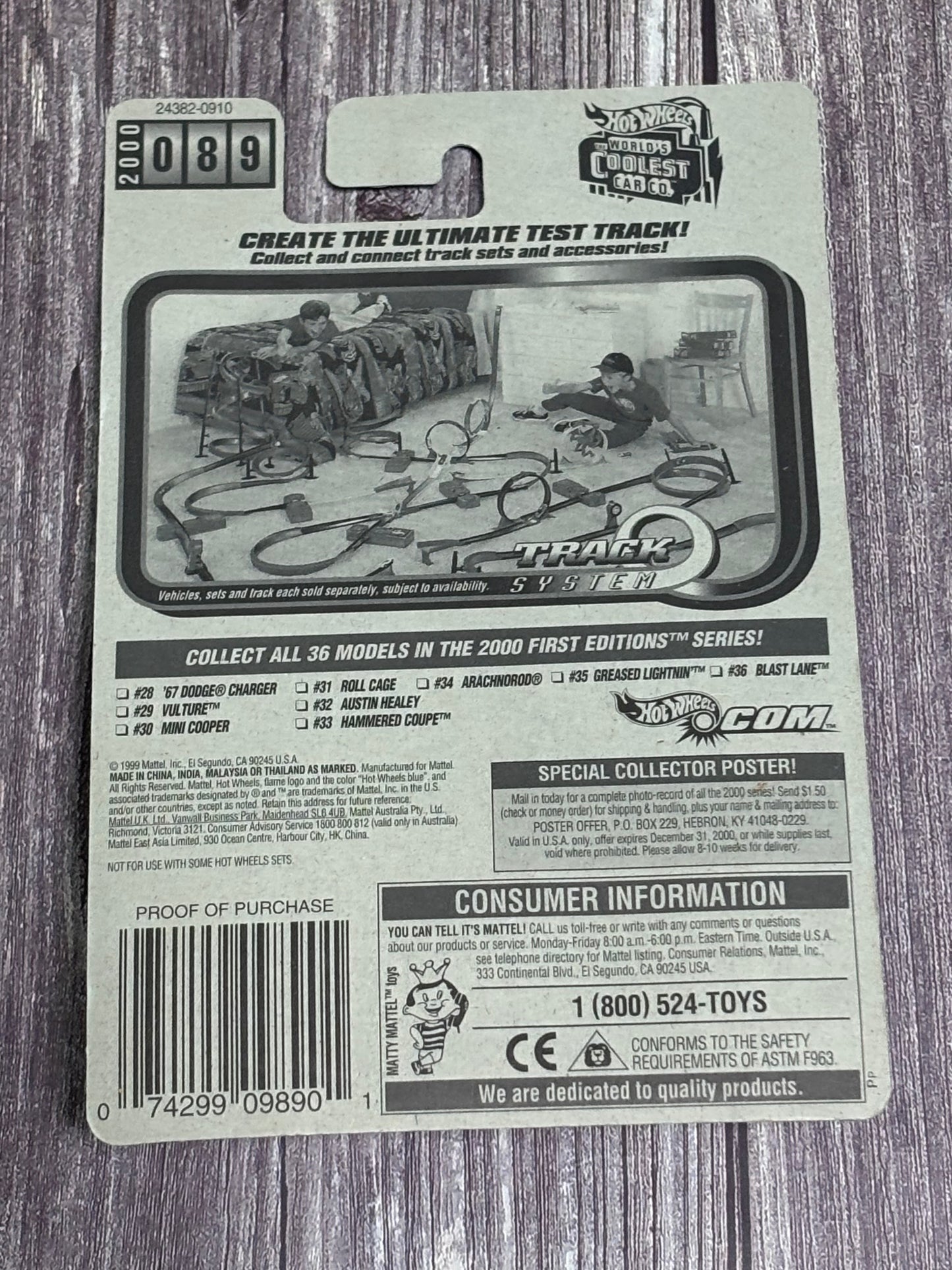2000 Hot Wheels #89 First Editions Vulture 29/36 Vintage 24382 Hot Rod New