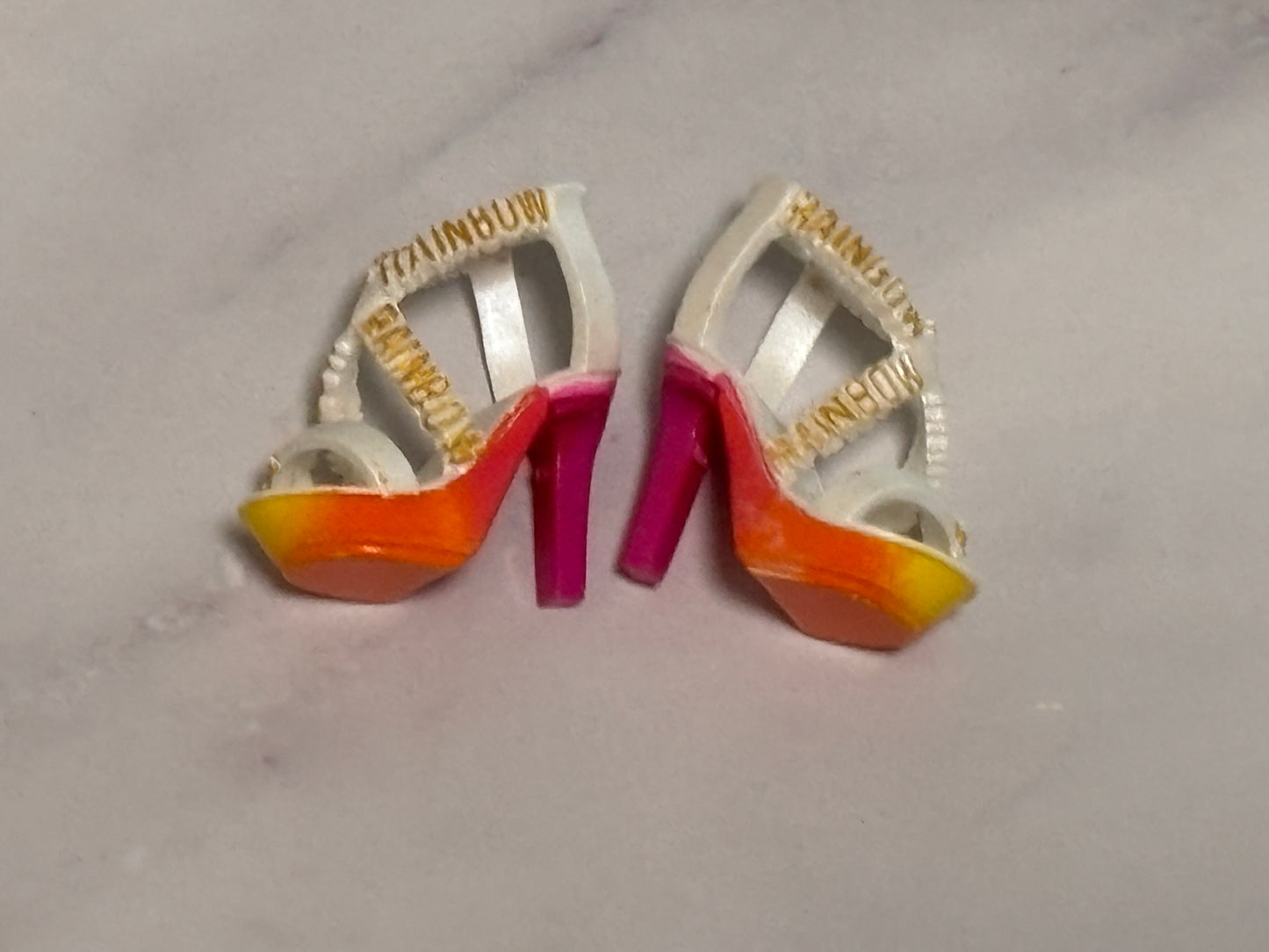 Rainbow Vision Shadow High Doll Uma Vanhoose Accessory Shoes Blue Black Heels