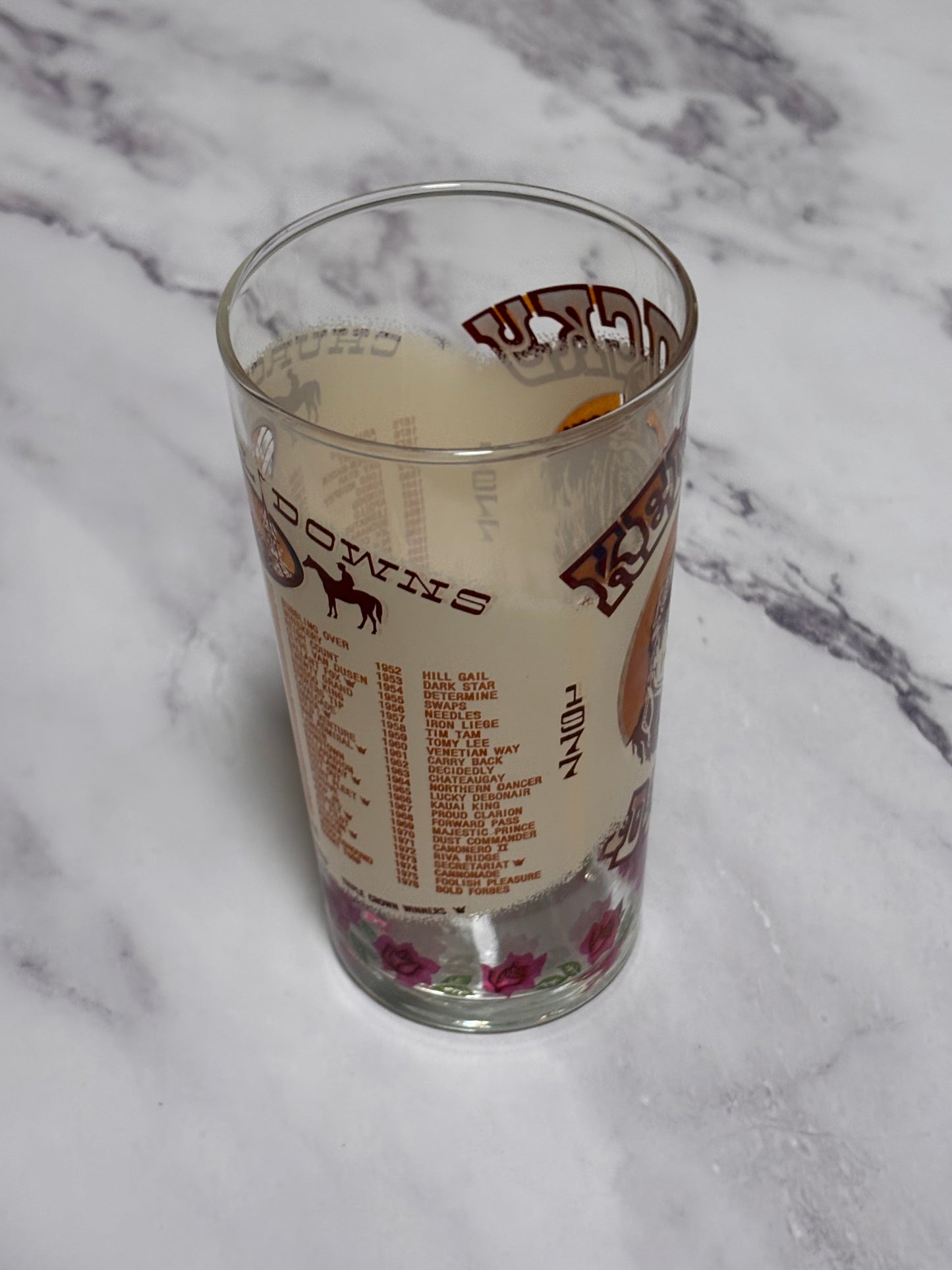 1977 Kentucky Derby Official 103rd Churchill Downs Vintage Julep Glass Louisville