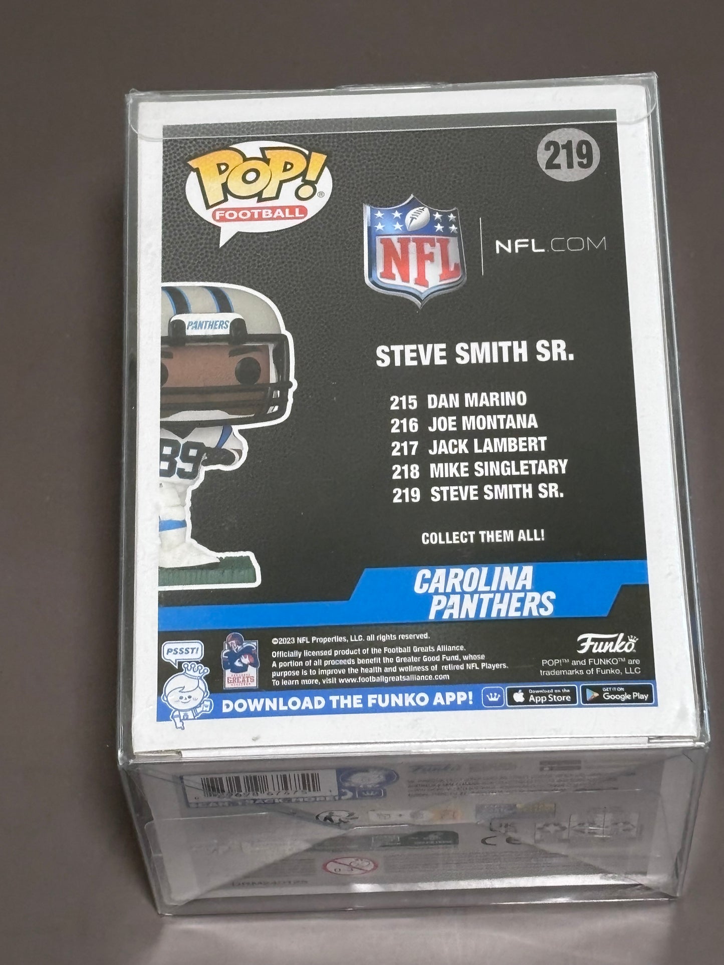 Funko Pop NFL Steve Smith Sr. #219 Carolina Panthers White Jersey Vinyl Figure