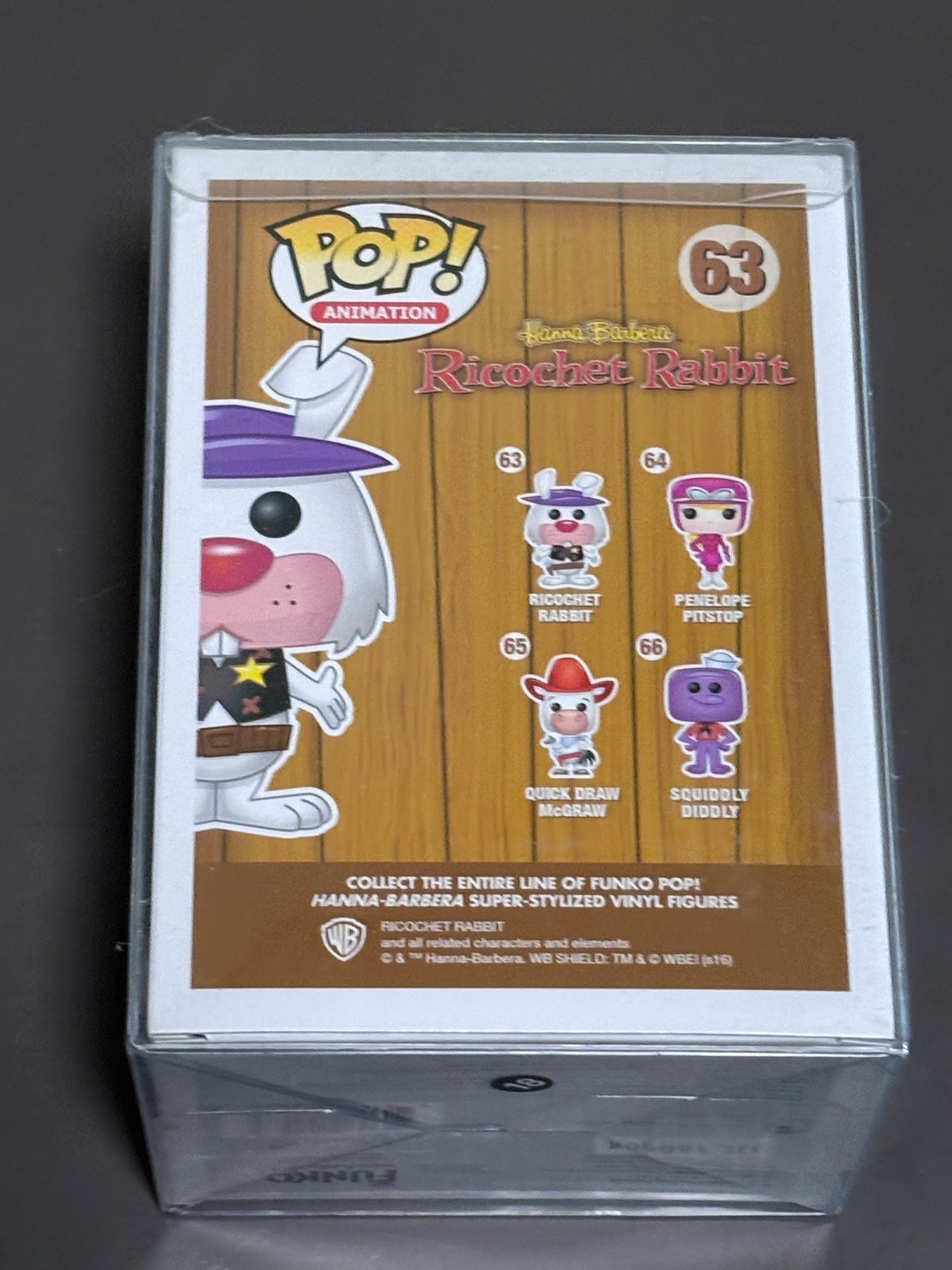 Funko Pop! Ricochet Rabbit #63 (Flocked) - Gemini Exclusive, Hanna Barbera