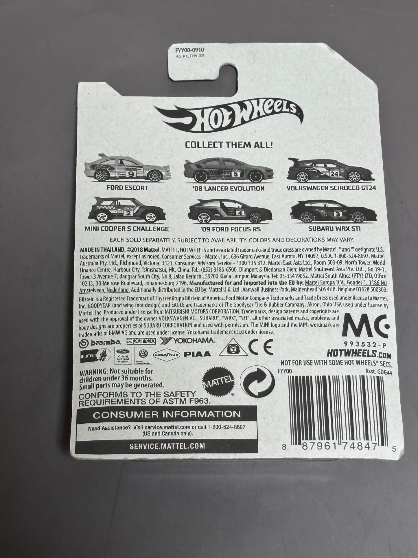 Hot Wheels Volkswagen Scirocco GT24 (2018) Mattel Green 3/6 New