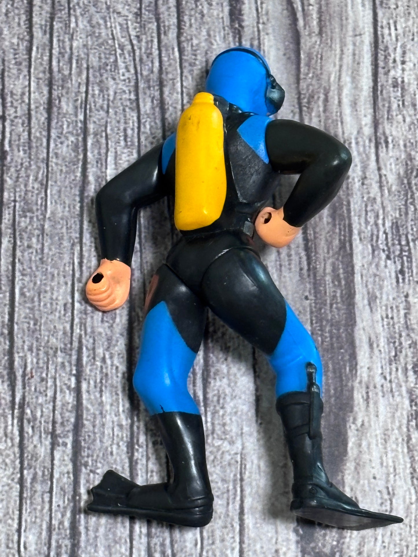 Mini K&M Scuba Diver Action Figure Toy 4" 2001 Underwater Marine ocean Life PVC