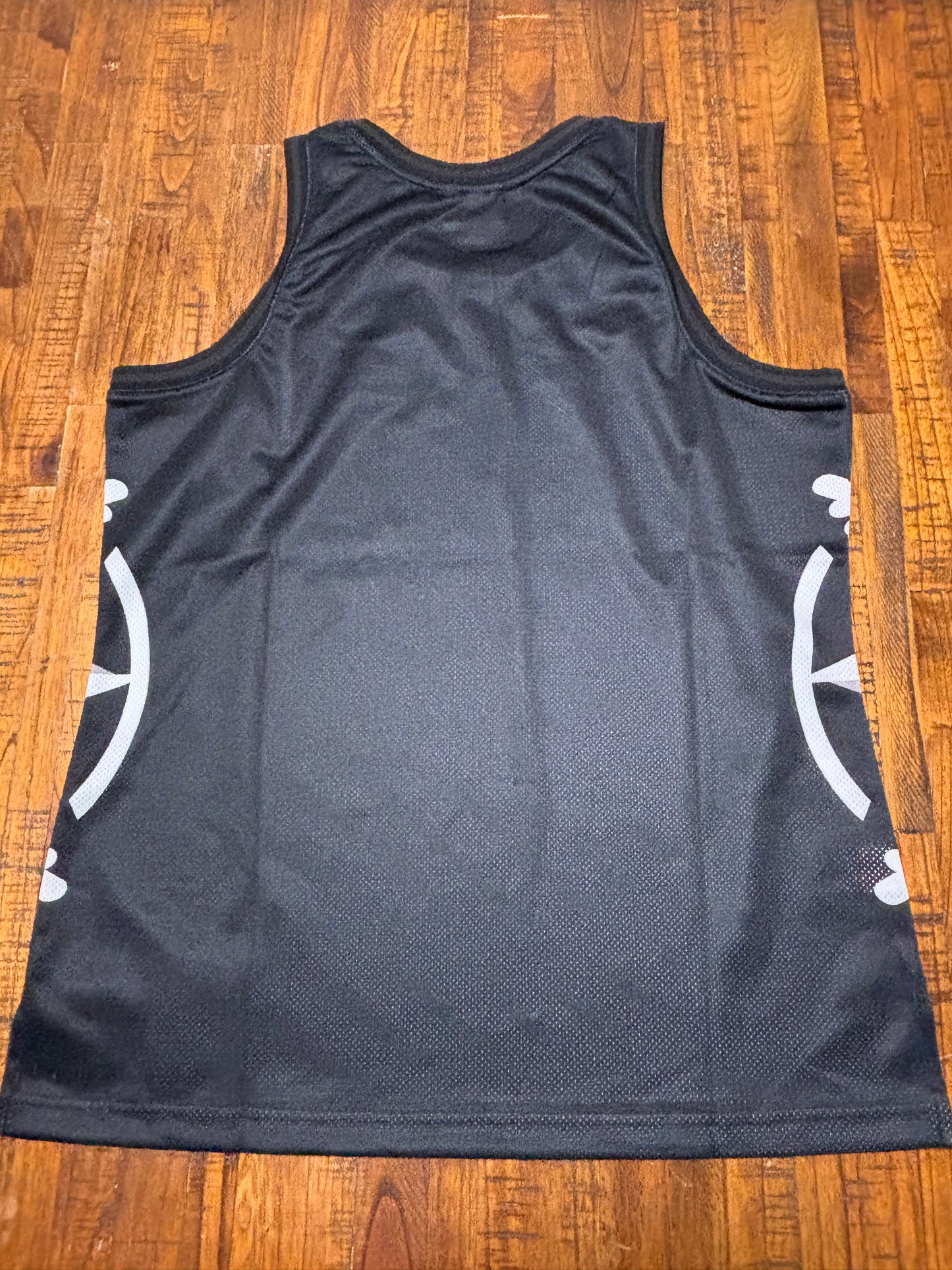 Utah Jazz Mitchell & Ness NBA Retro Hardwood Classic HWC Big Face 3.0 Black White Mens Large L New NWOT
