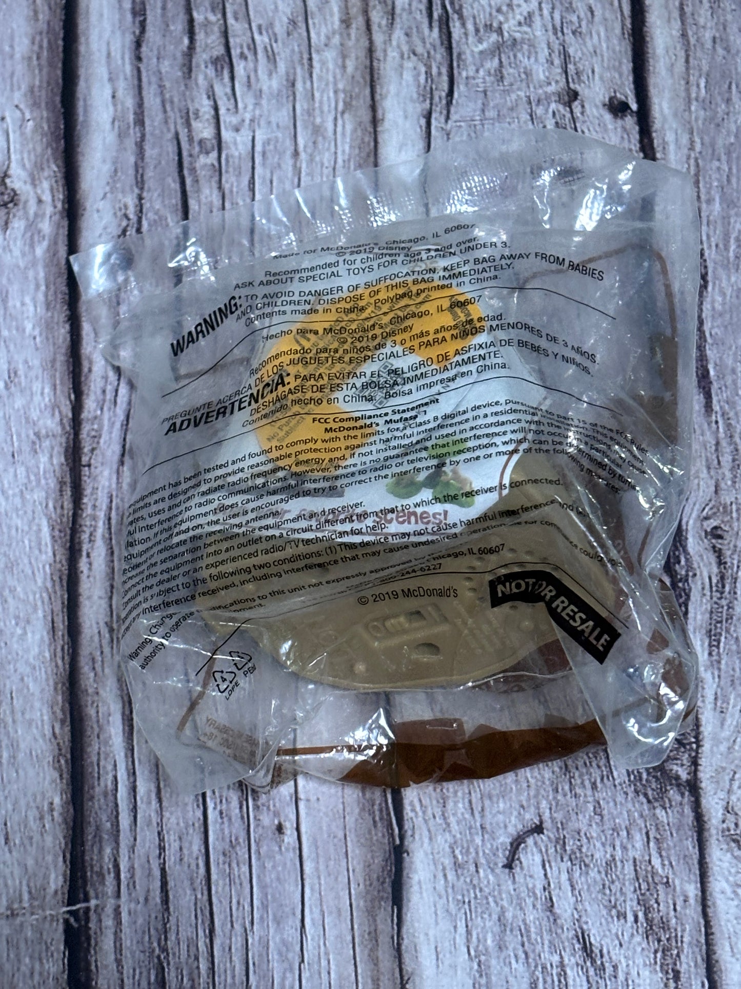 Mufasa From Disney’s The Lion King McDonalds 2019 Happy Meal Toy New