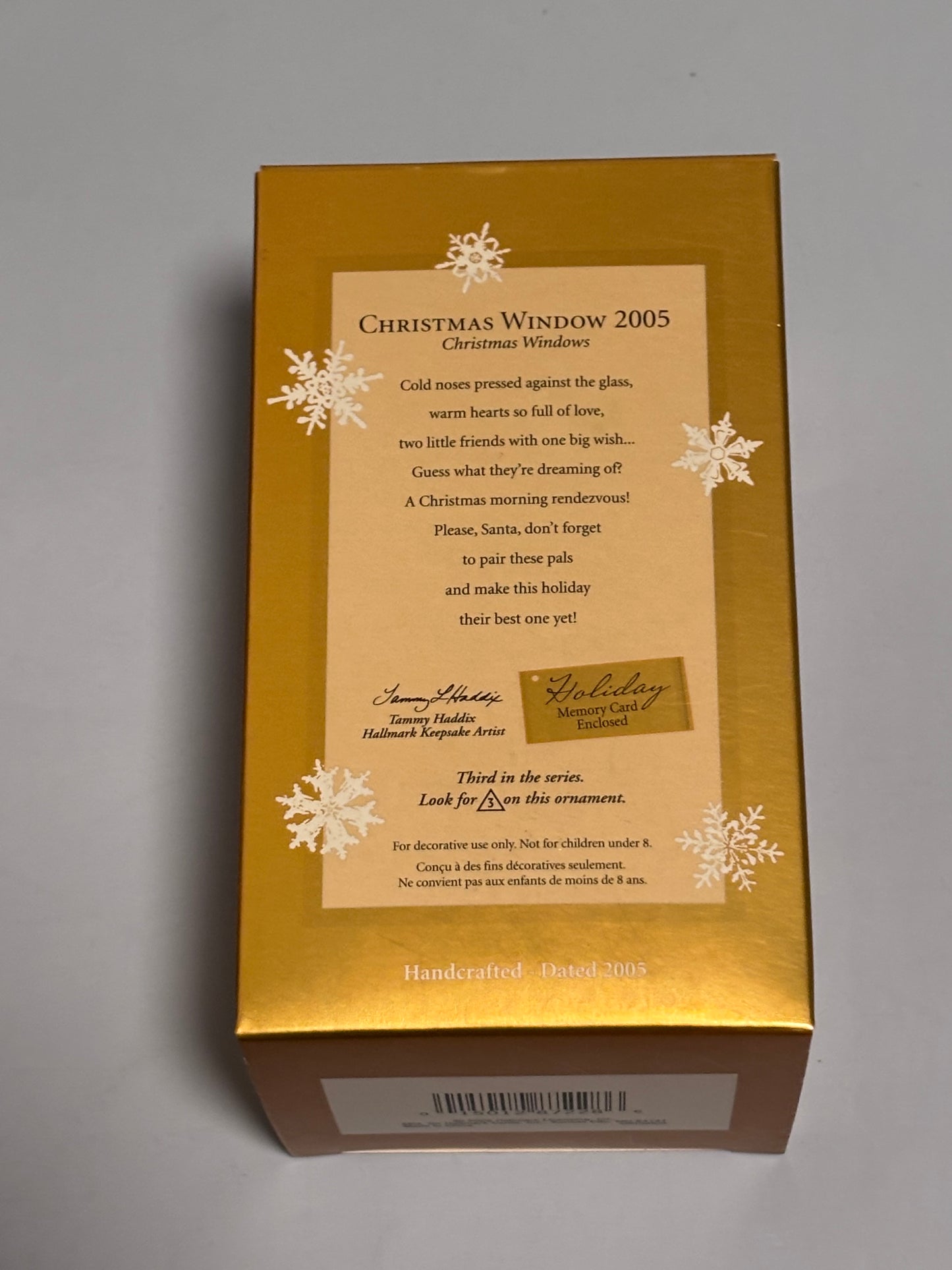 Hallmark Keepsake Ornament Club Exclusive “Christmas Window” #3 Series 2005