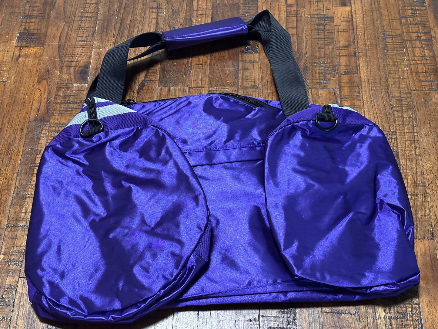 Utah Jazz Mitchell & Ness NBA Retro Hardwood Classic HWC Big Face Team Logo Duffle Bag Pack Purple New NWT