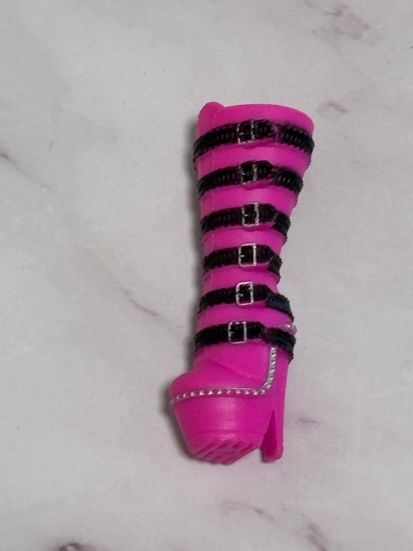 Lol Surprise Omg Doll Shoes Shoe Metal Chick Babe Black Pink Buckle Heel Boots