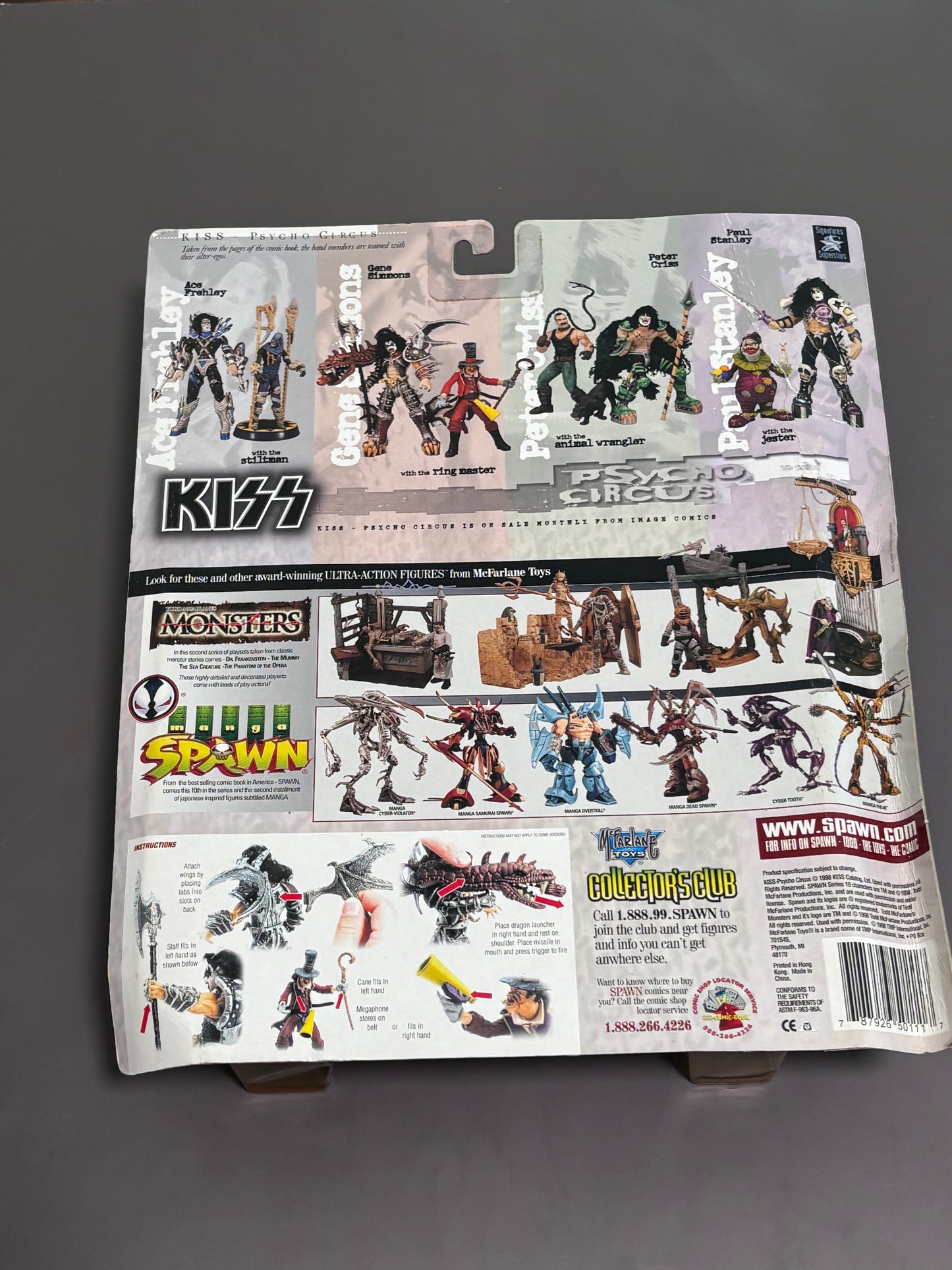 Kiss Psycho Circus Gene Simmons/The Ringmaster Action Figure New in Package 1998