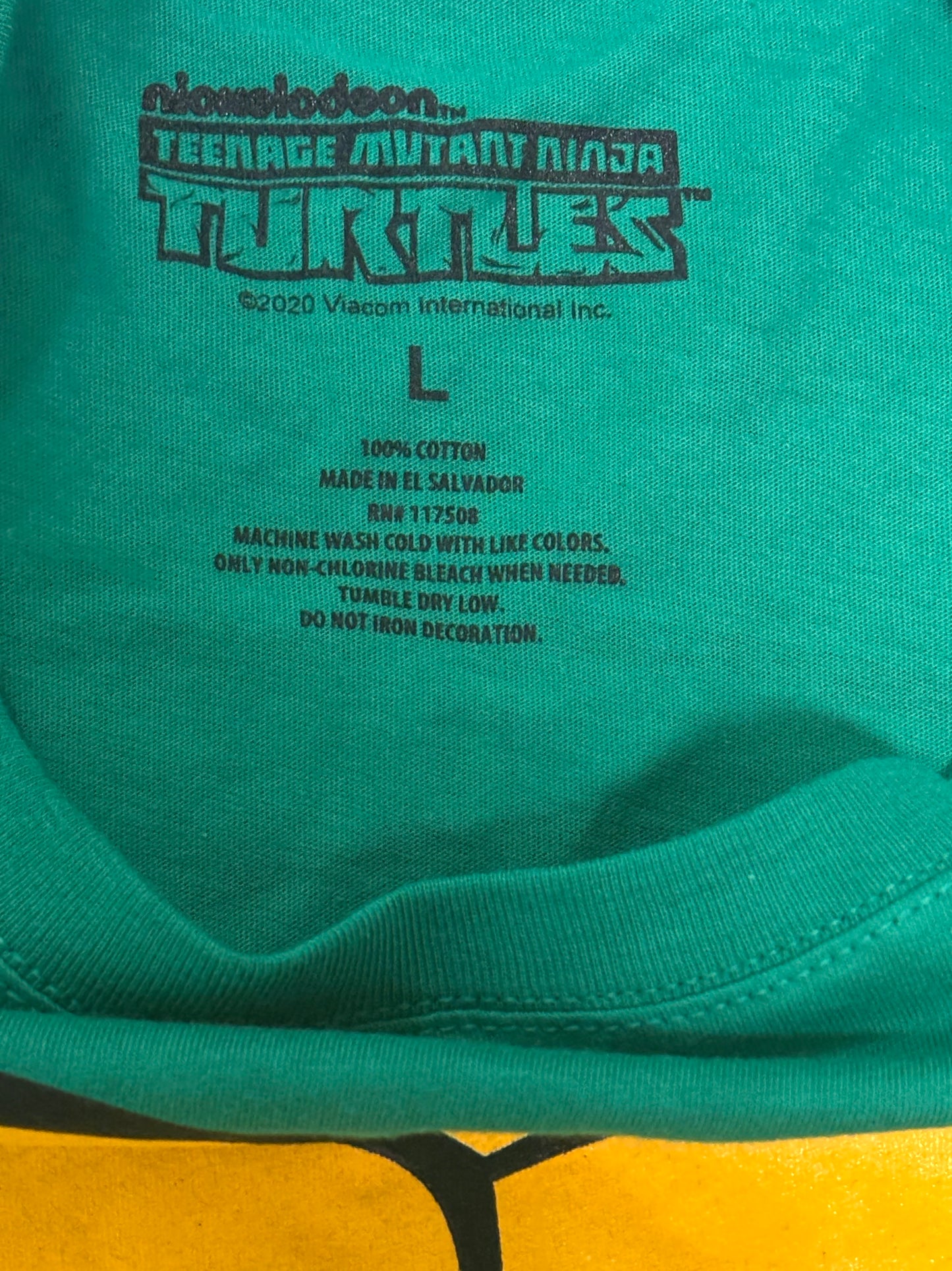 Teenage Mutant Ninja Turtles TMNT Nickelodeon Women’s Youth Raphael Costume Cosplay Shirt Large L New NWOT