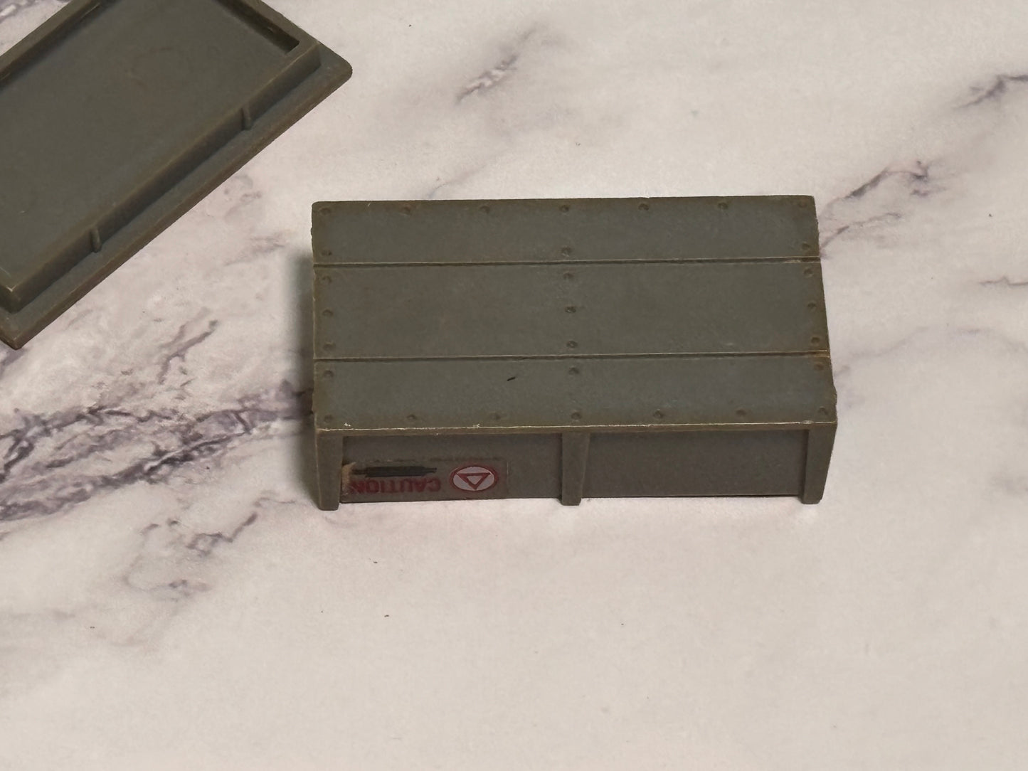 Vintage GI Joe 1984 Missile Defense Unit Missile Crate & Lid Ammo Box ARAH