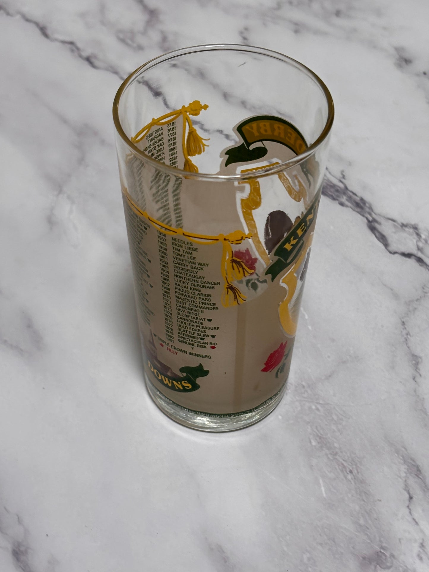 1981 Kentucky Derby Official 107th Churchill Downs Vintage Julep Glass Louisville