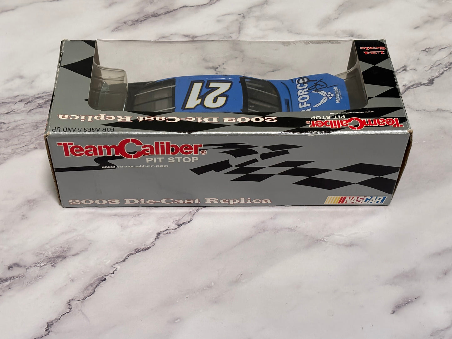 Ricky Rudd 2004 Air Force Ford Taurus 1/24 #21 Team Caliber Pit Stop Autographed Signed