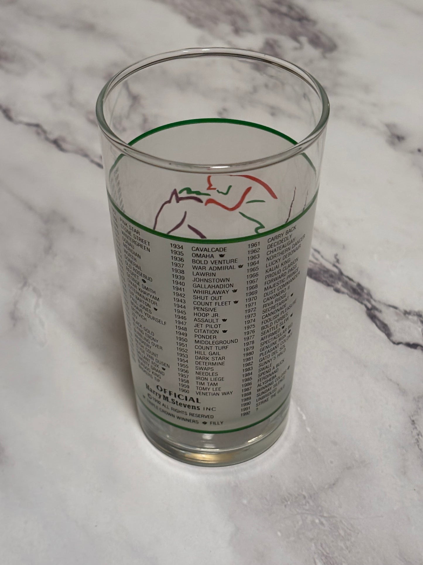 1992 Kentucky Derby Official 118th Churchill Downs Vintage Julep Glass Louisville