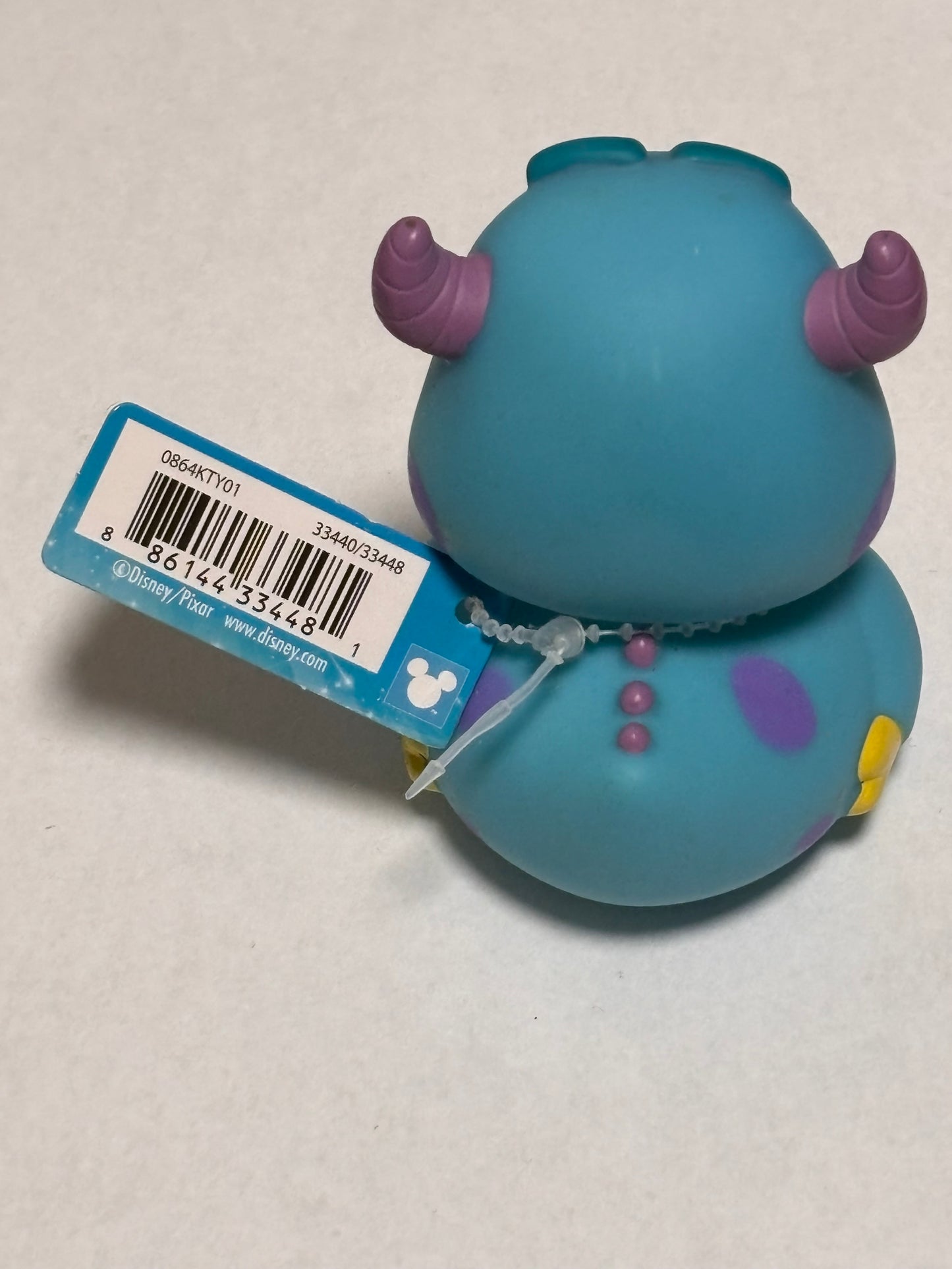 Disney Pixar Just Play 2024 Rubber Duck Duckie 3” Plastic Bath Toy Cruise Jeep Monsters Inc Sully New NWT