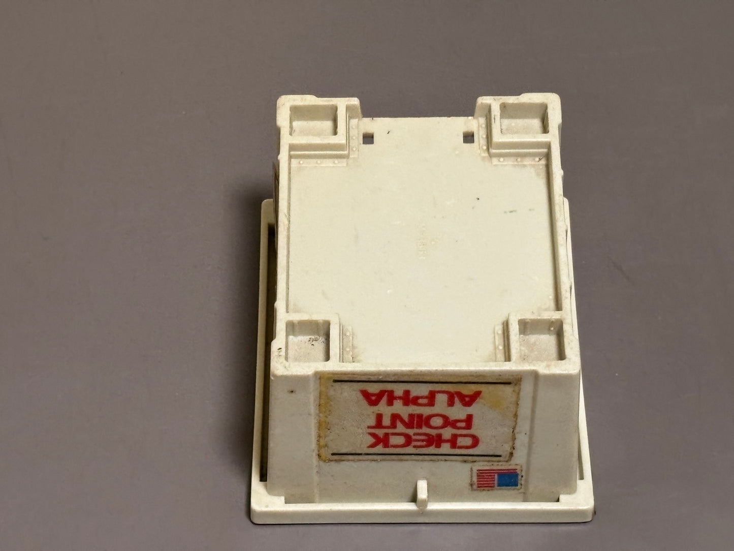 Hasbro Vintage GI Joe 1985 Check Point Alpha Tower Top Accessory Part w/ Stickers