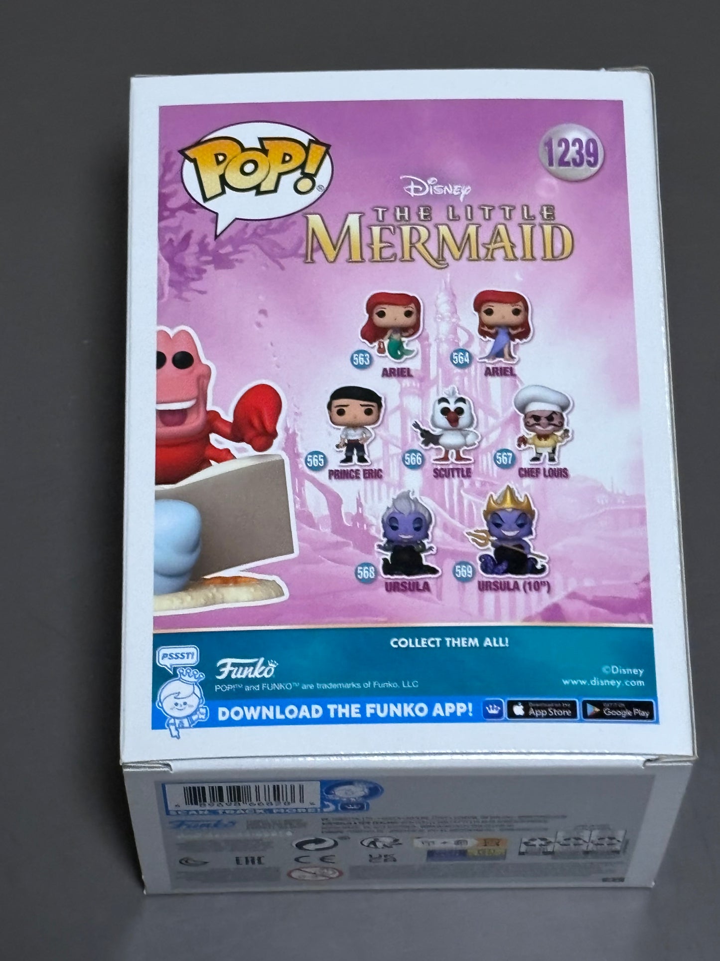 The Little Mermaid Sebastian Funko Pop! Vinyl Figure 1239 - EE Exclusive New
