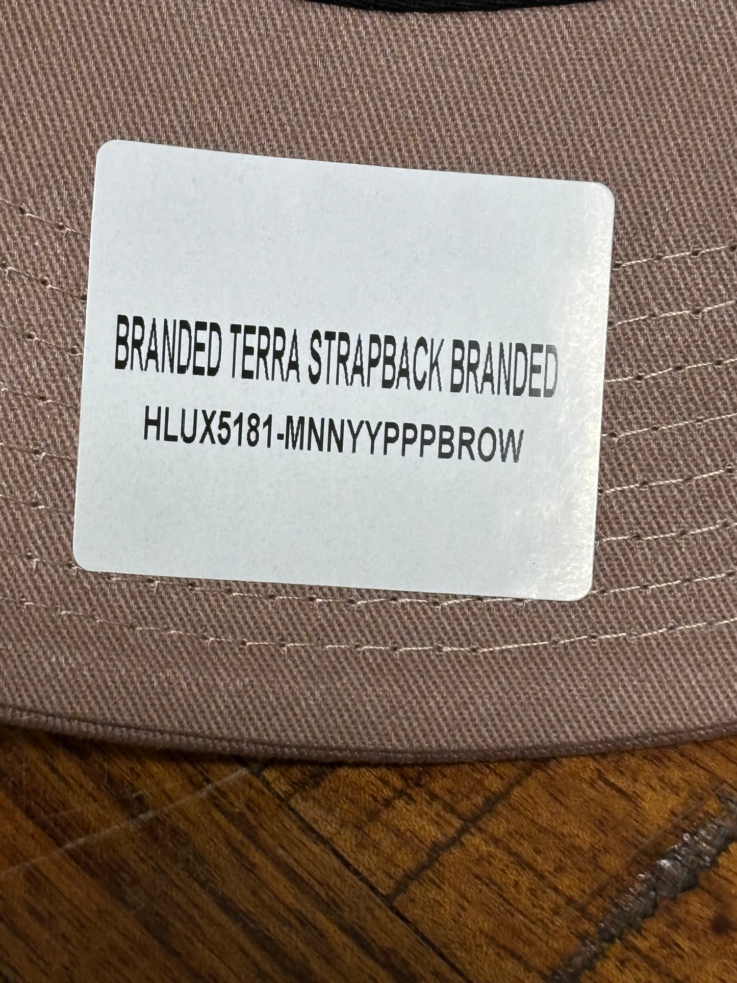 Mitchell & Ness Branded Vintage Script Terra Brown Beige Strapback Adjustable Dad Hat Fit Cap New