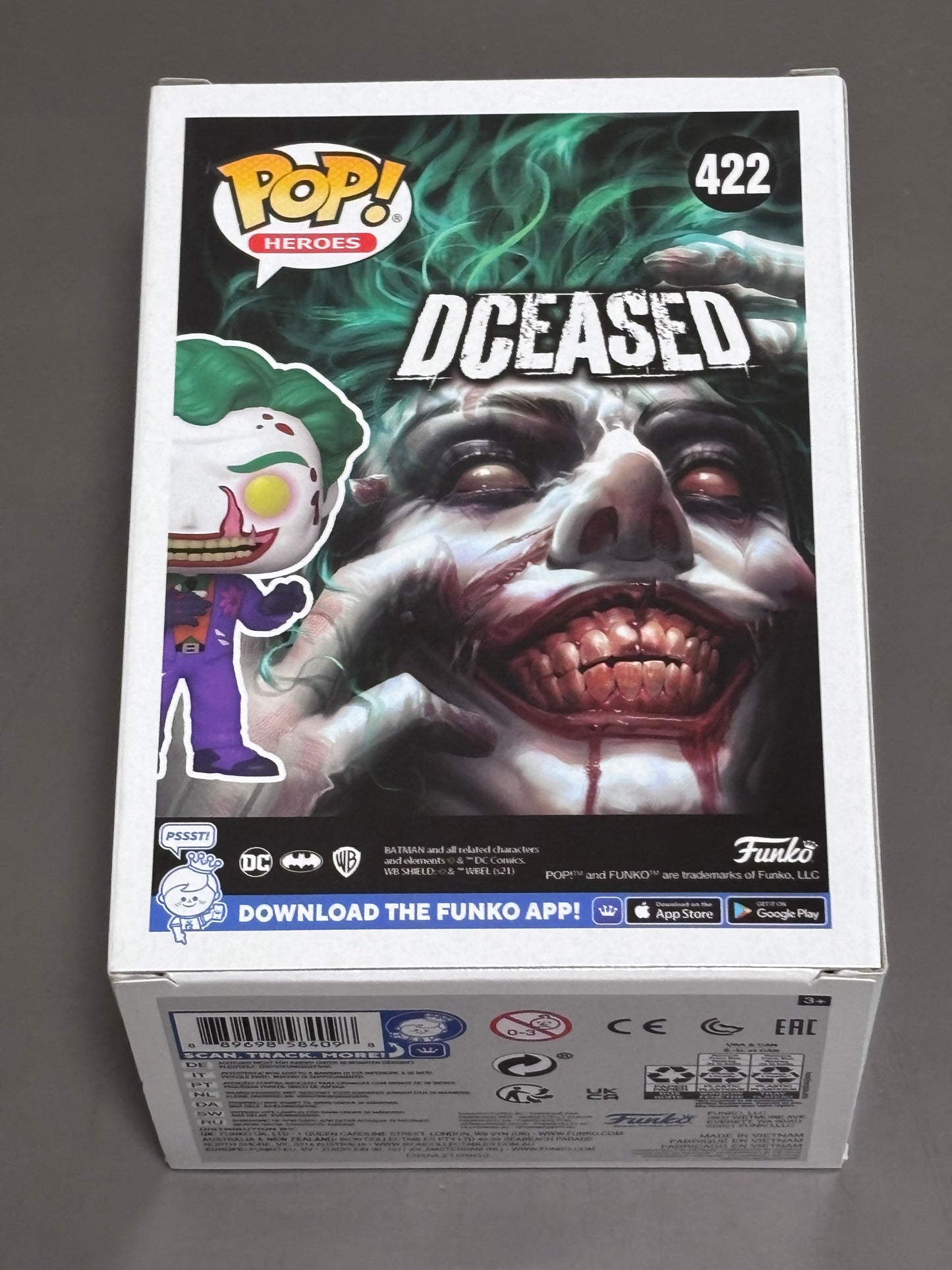 Funko Pop The Joker Deceased DC Heroes #422 GameStop Exclusive