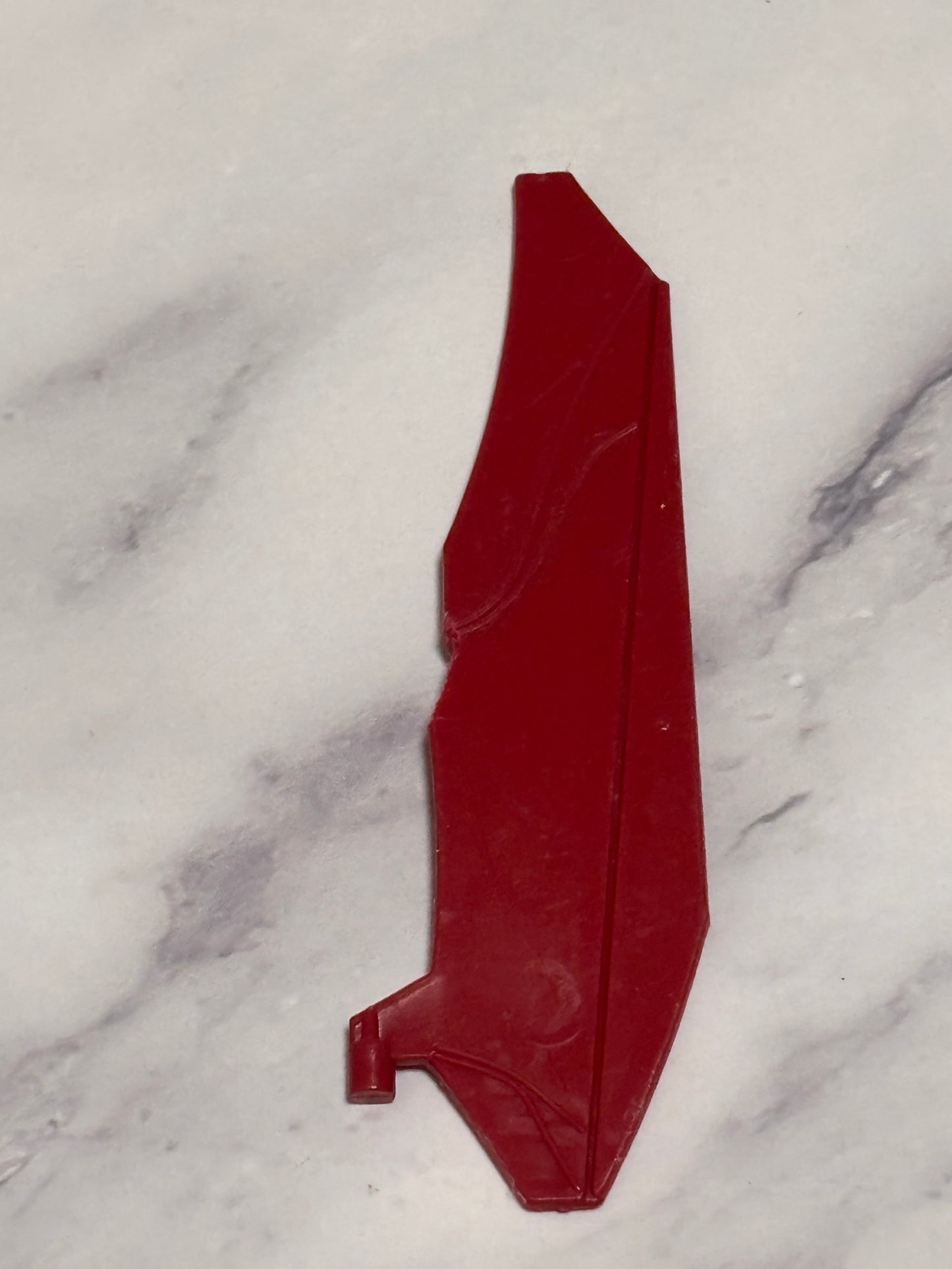 1988 Hasbro Gi Joe Cobra Bugg Dual Maroon Rudder Weapon Vehicle Part Vintage
