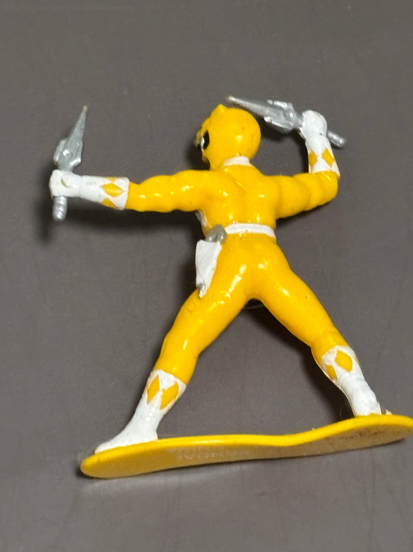 Bandai 1993 Mighty Morphin Power Rangers Yellow Ranger Figurine Plastic Vintage