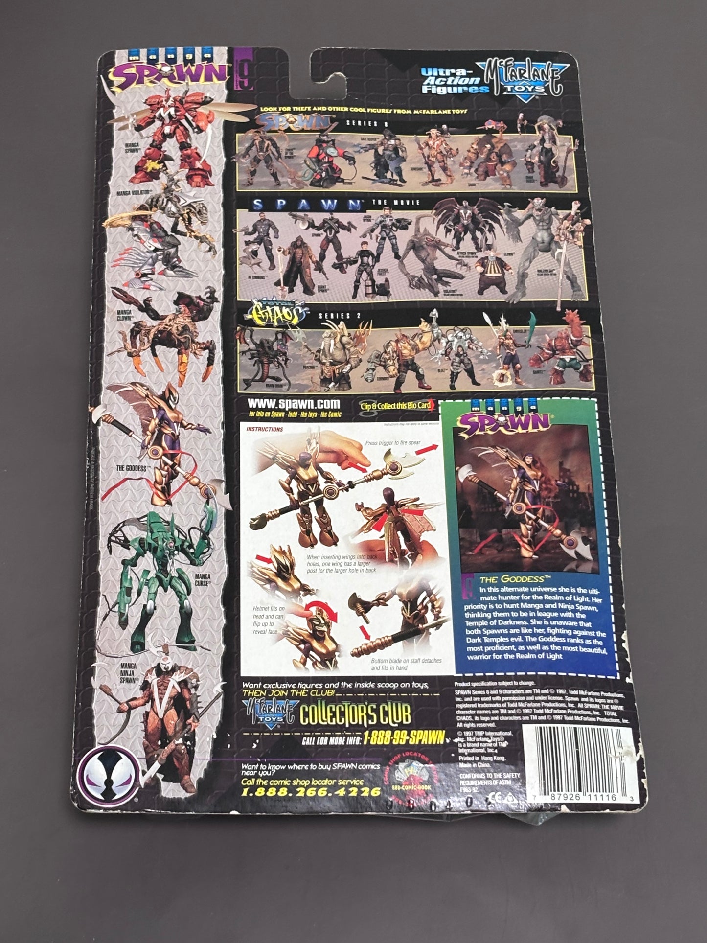 Purple Variant Manga Spawn The Goddess Action Figure Series 9 McFarlane 1997