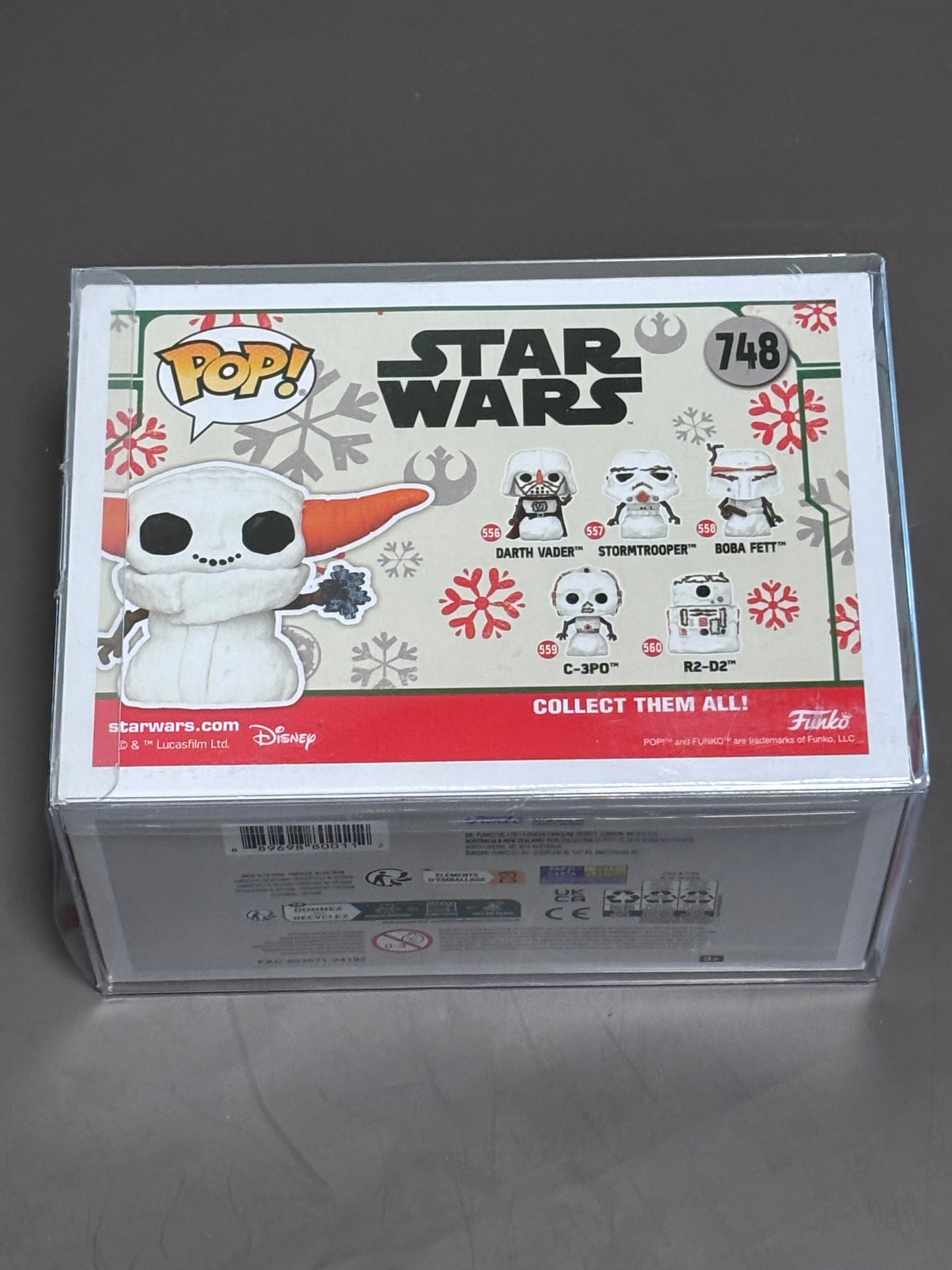 Grogu Snowman POP Figure #748 Funko Holiday Christmas The Mandalorian New